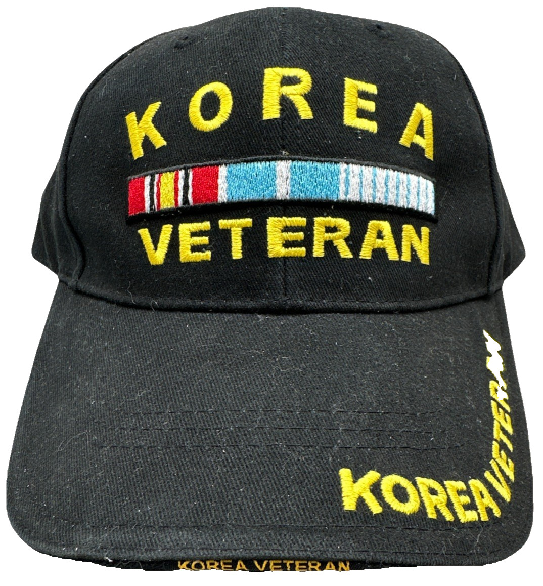 Korea Veteran RIBBONS Ball Cap Army Marine Corps Navy USAF Korean War Vet Hat{9}