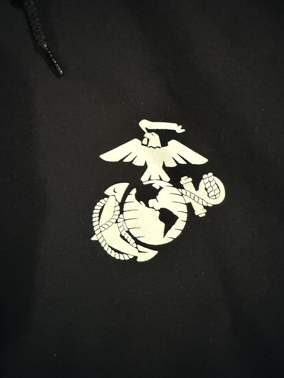 US MARINE CORPS USMC “10TH MARINES REGIMENT 2ND DIVISION” BLACK HOODIE – Size XL