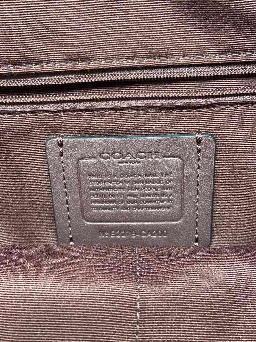 COACH Leather Tote Bag, Black, Plain, CA200, Andy Tote