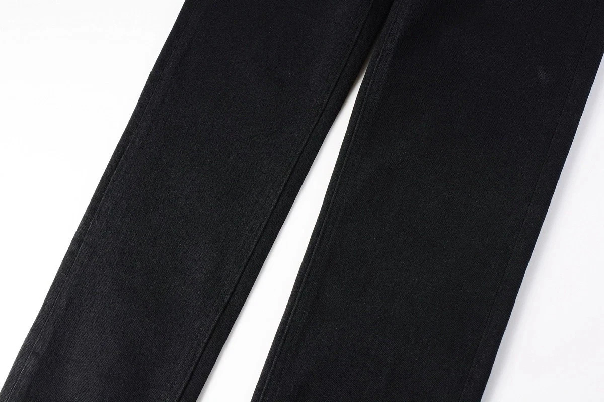 New KSUBI Men’s Fashion Splash-ink Slim Fit jeans Black Simple Leisure Pants