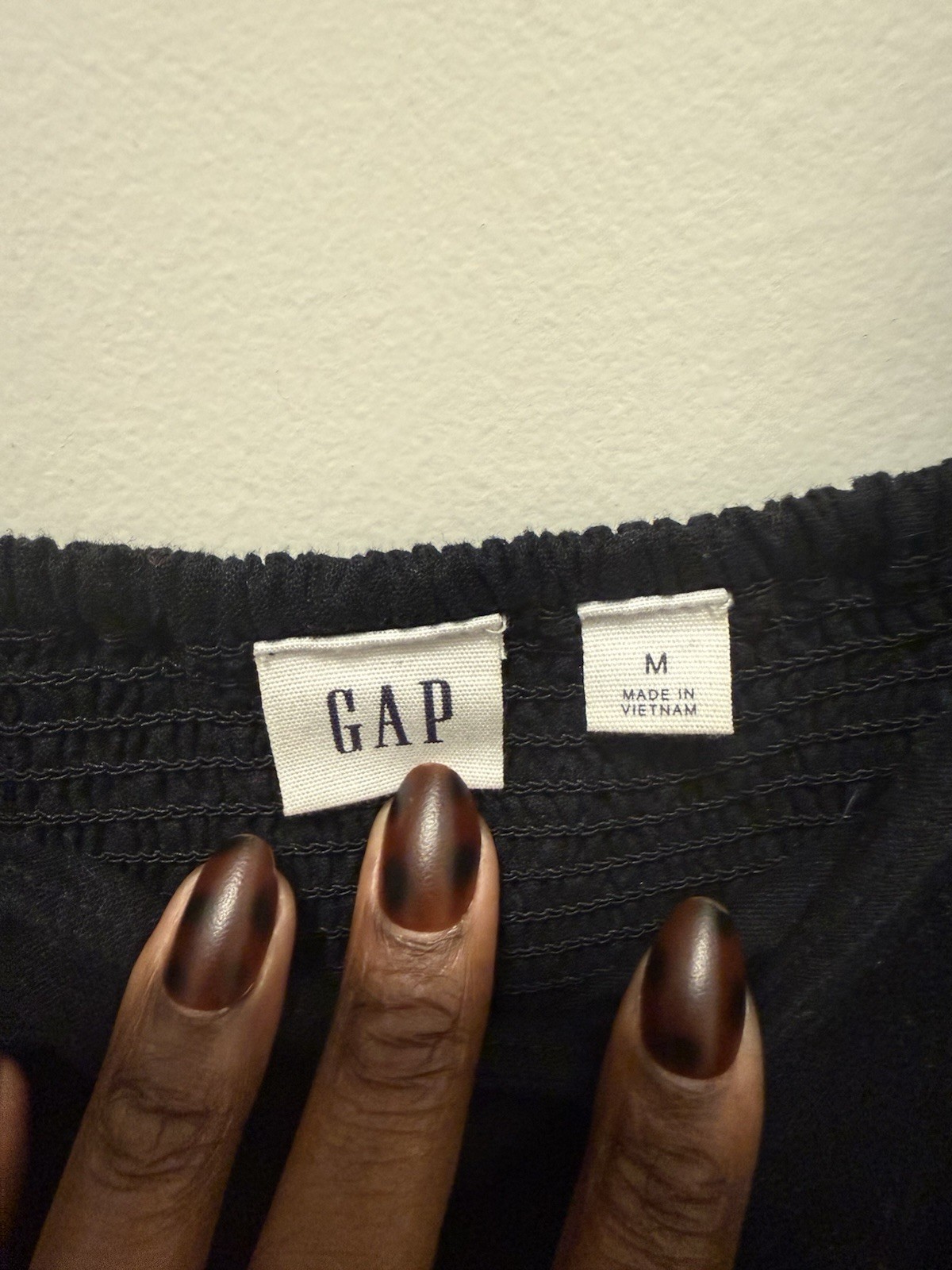 GAP Women’s Size M Black Solid Square Neck Sleeveless Shift Midi Dress