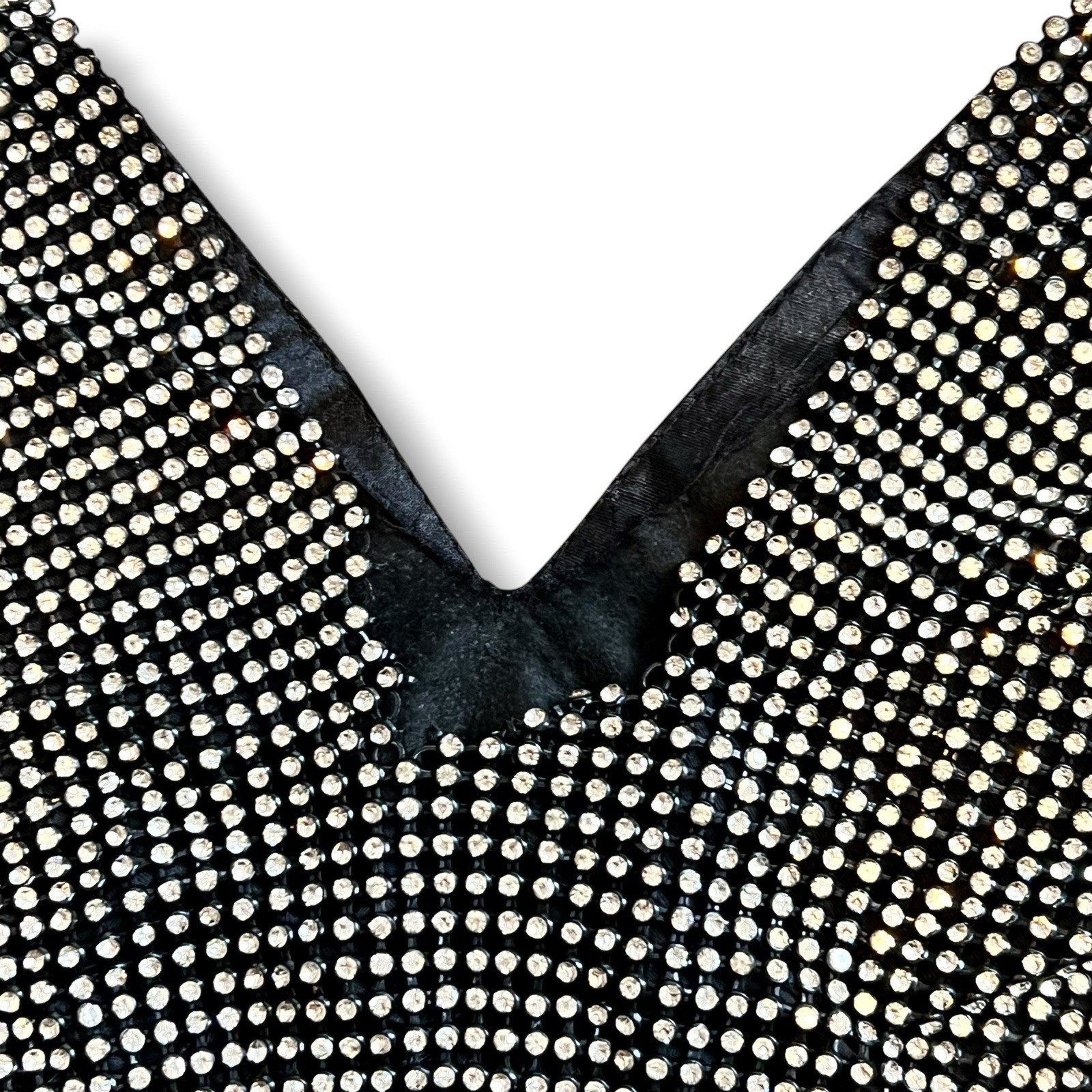 Superdown x Draya Michele 100% Aluminum Wrap Blouse Sleeveless Backless M Club