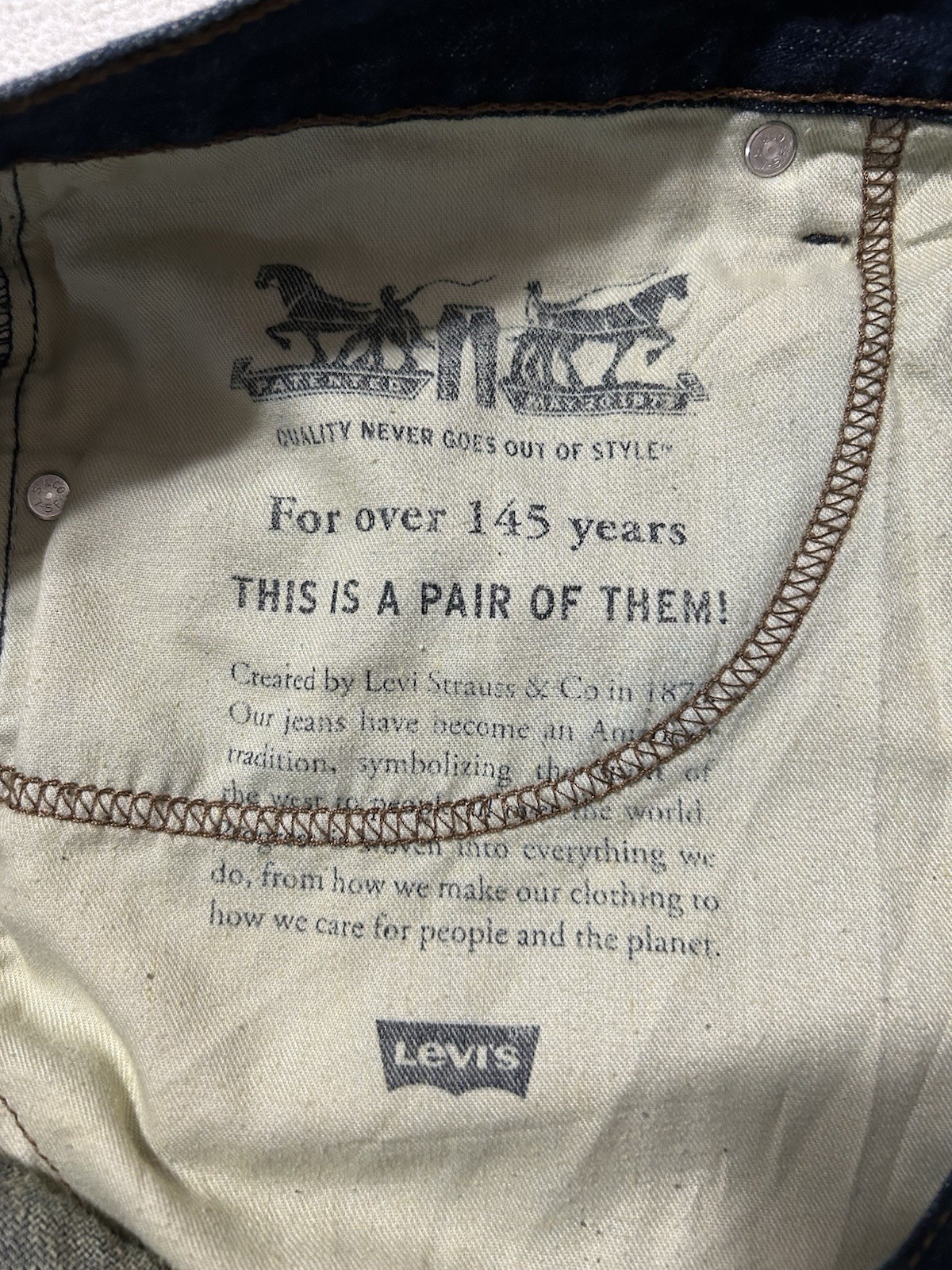 Levi’s 569 Jeans Men’s 38×32 Blue Relaxed Straight Leg Denim