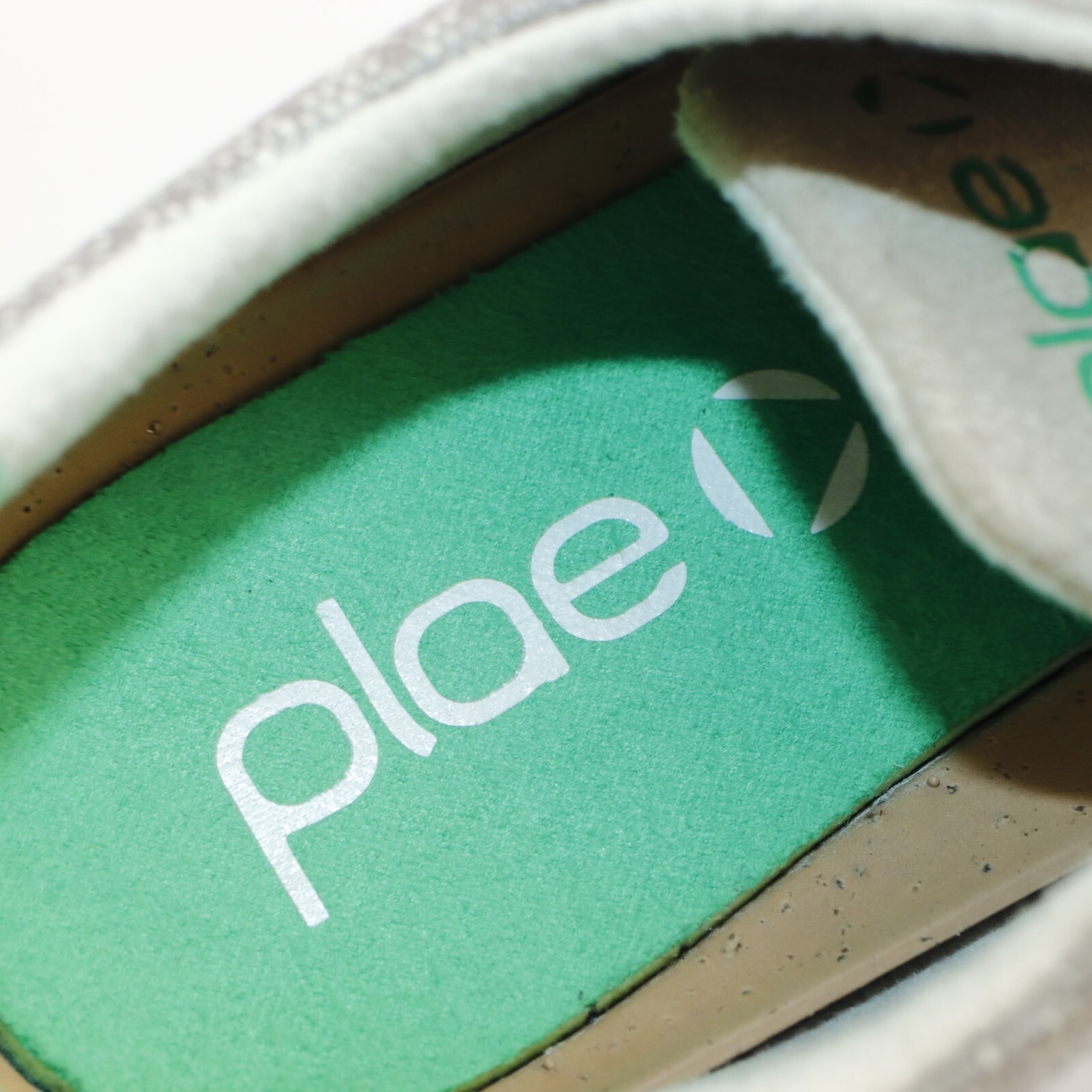 Plae Womens Prospect Sneaker Size 7.5 Stone Gray Lace Up Walking Everyday Shoe