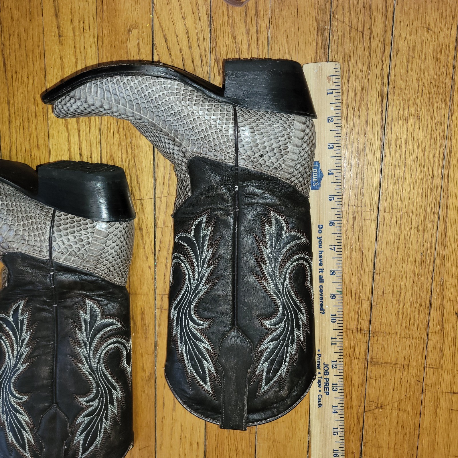 King Exotic NATURAL Genuine Cobra SnakeWestern Boot Pointed US M6 W7.5 Cowboy