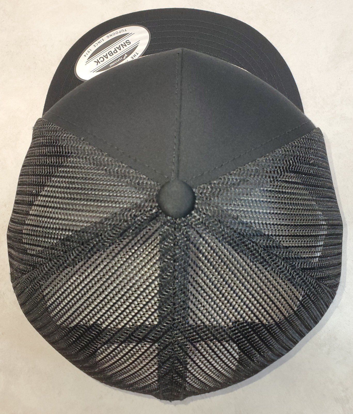 Colt Patch on Yupoong Trucker Hat YP Classic 6006 Snapback Black/Black