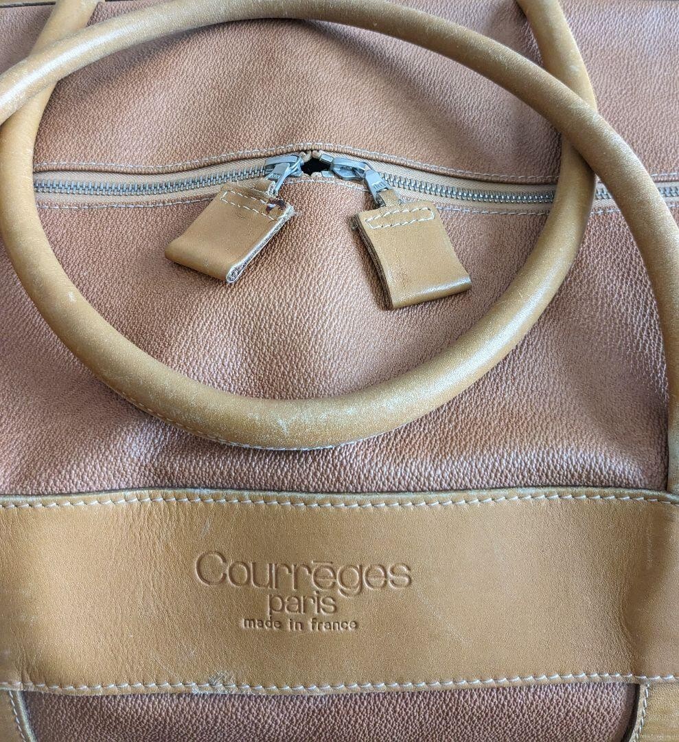 Courreges Boston Bag 21.6 inches Brown JAPAN