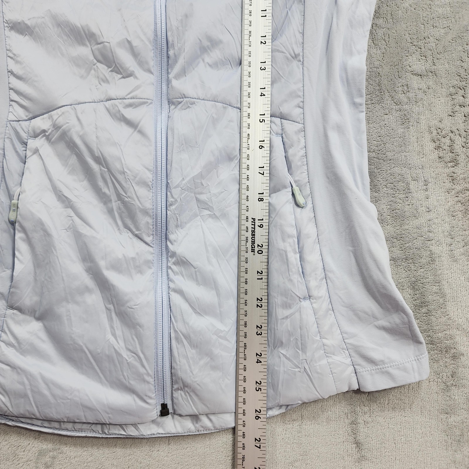 32 DEGREES Cool Jacket Womens M Blue Lightweight Mixed Media Full Zip Pockets