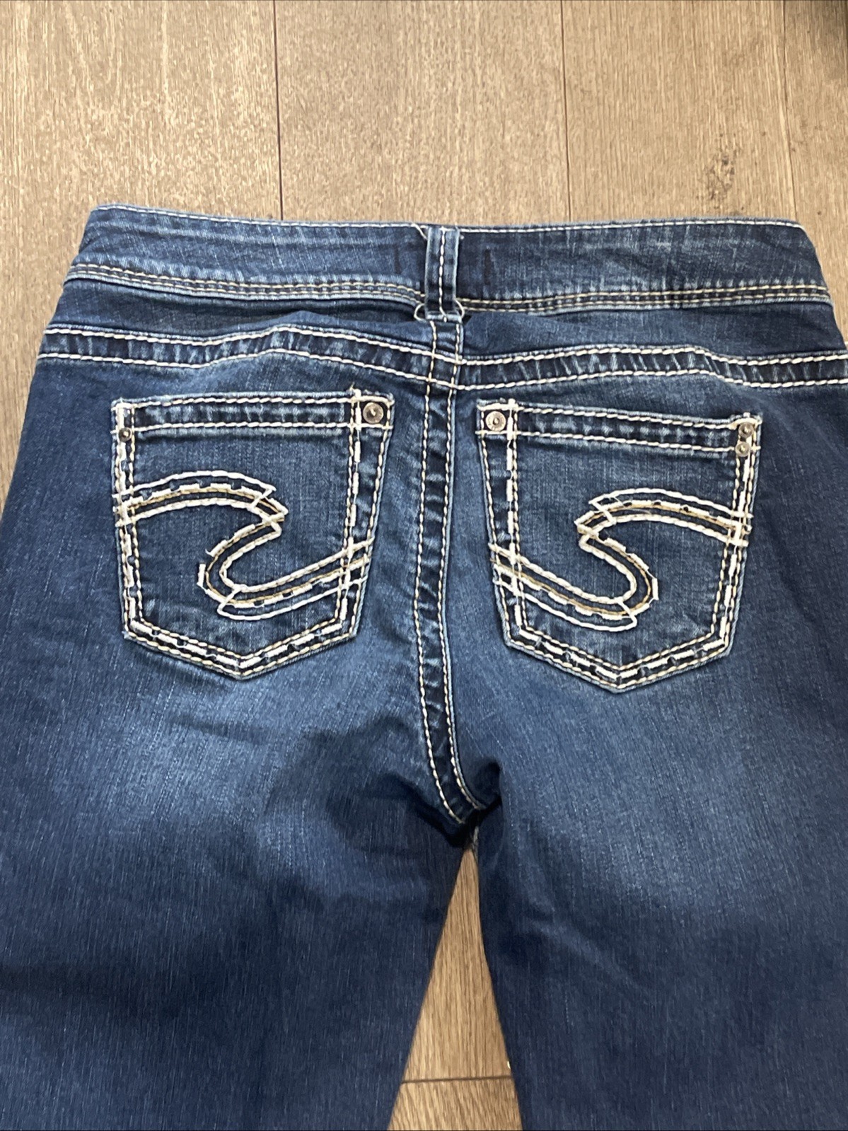 Silver Jeans Co Avery Slim Boot Womens 28×31 Blue Stretch Mid Rise Jeans