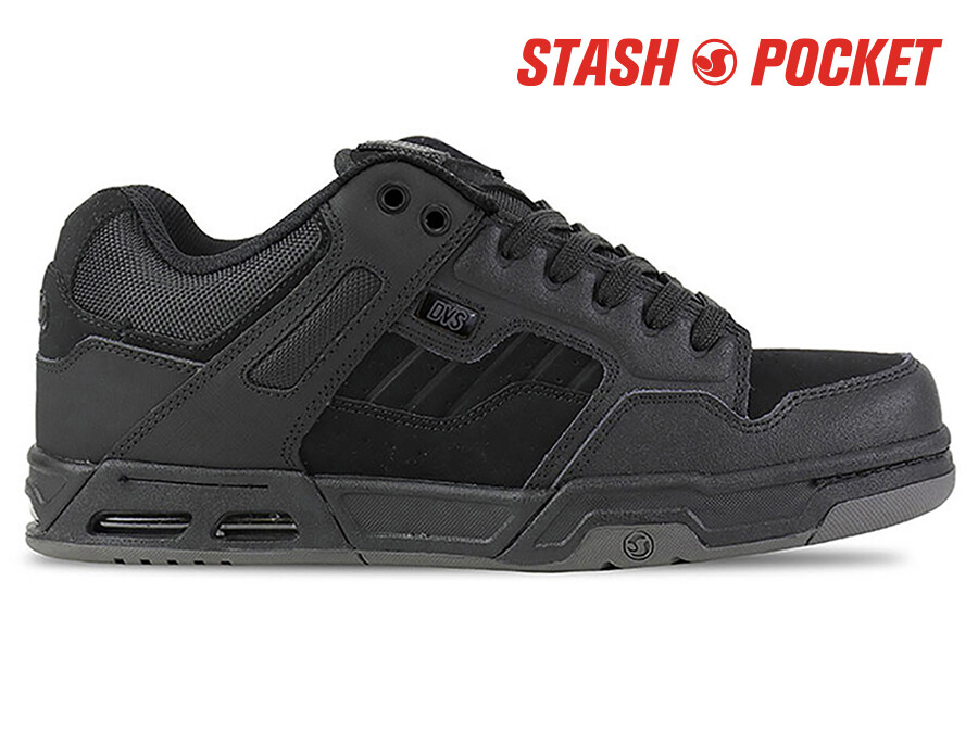 Mens DVS Enduro Heir Skateboarding Shoes NIB Black Black Nubuck