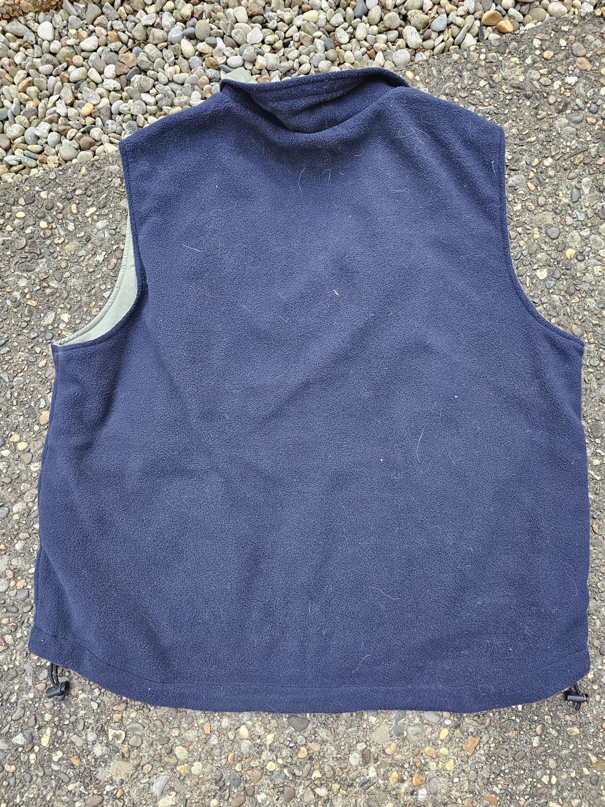 NWT Free Tech Reversible Vest Mens L Sage Green Navy Blue Fleece Gorpcore Hiking