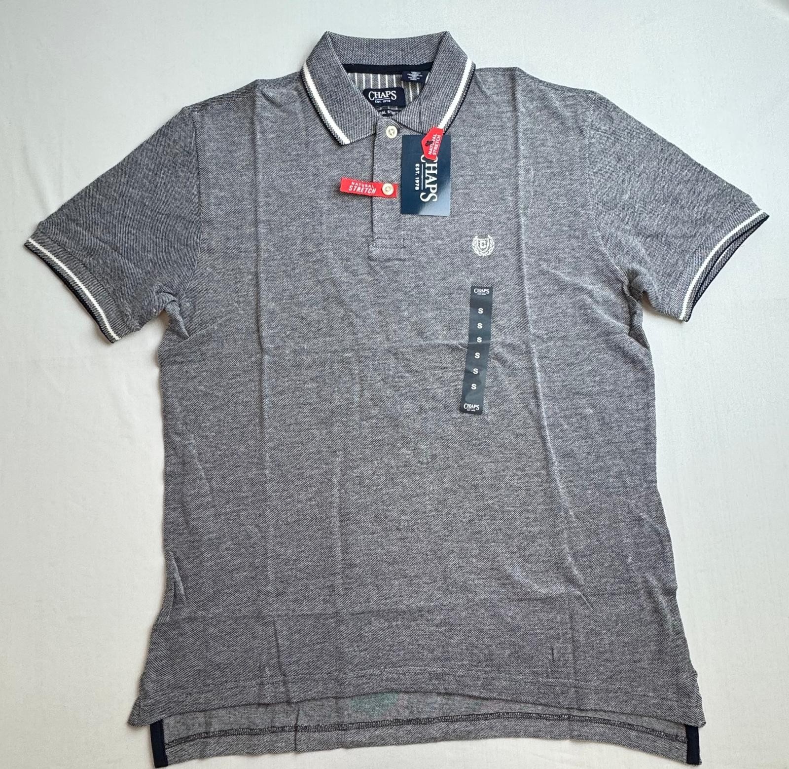 CHAPS Natural Stretch Light Polo Men`s Shirt. BLUE DEPTHS. Choose Your Size. NWT