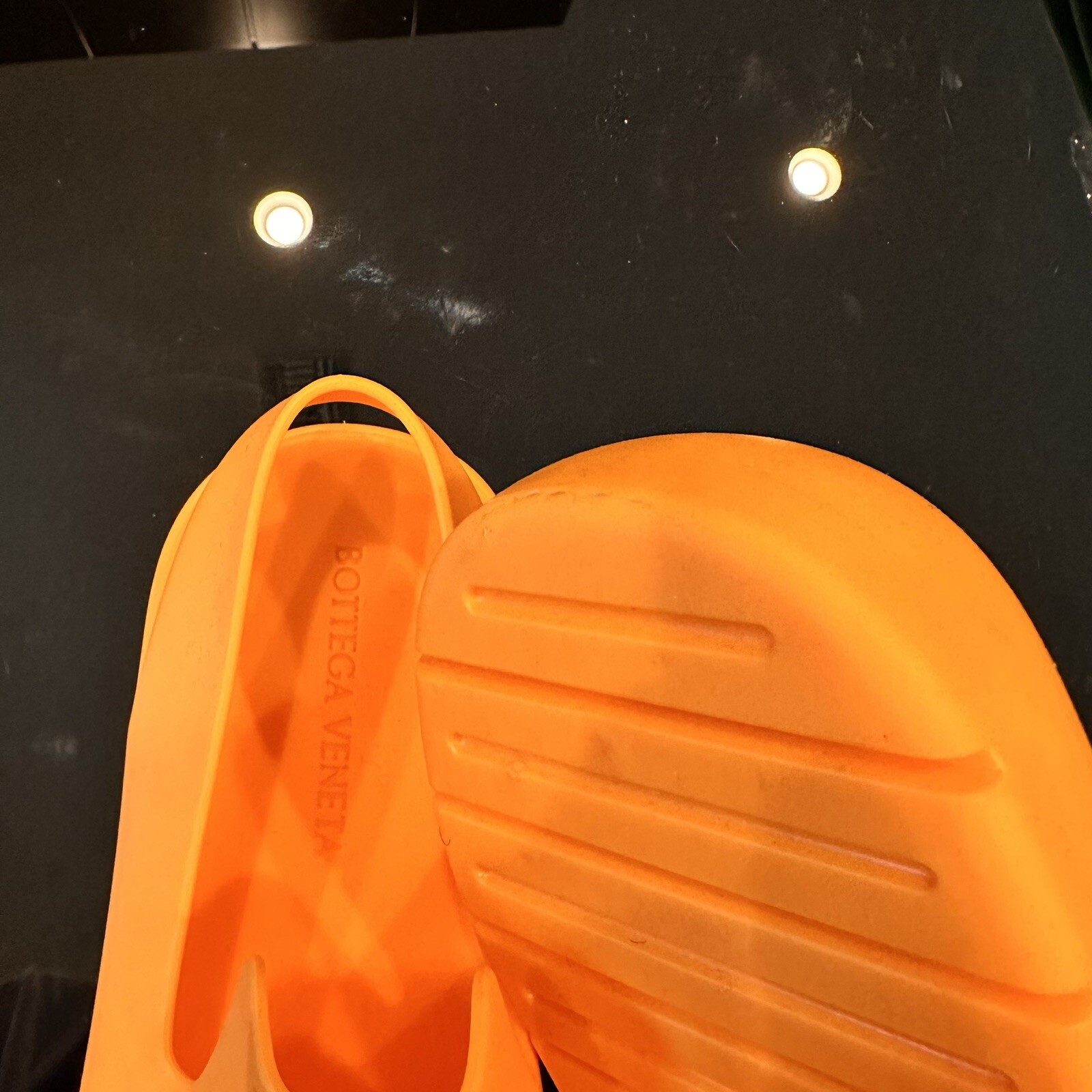 Bottega Veneta Puddle Sandals In Orange