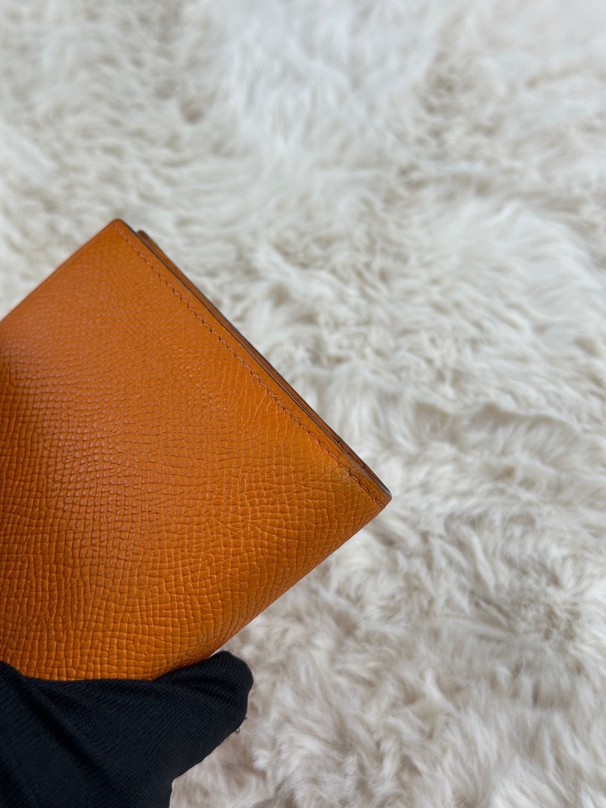 Hermes Pre-Owned Authentic Long Wallet Length 17 cm, width 1 cm, height 9 cm