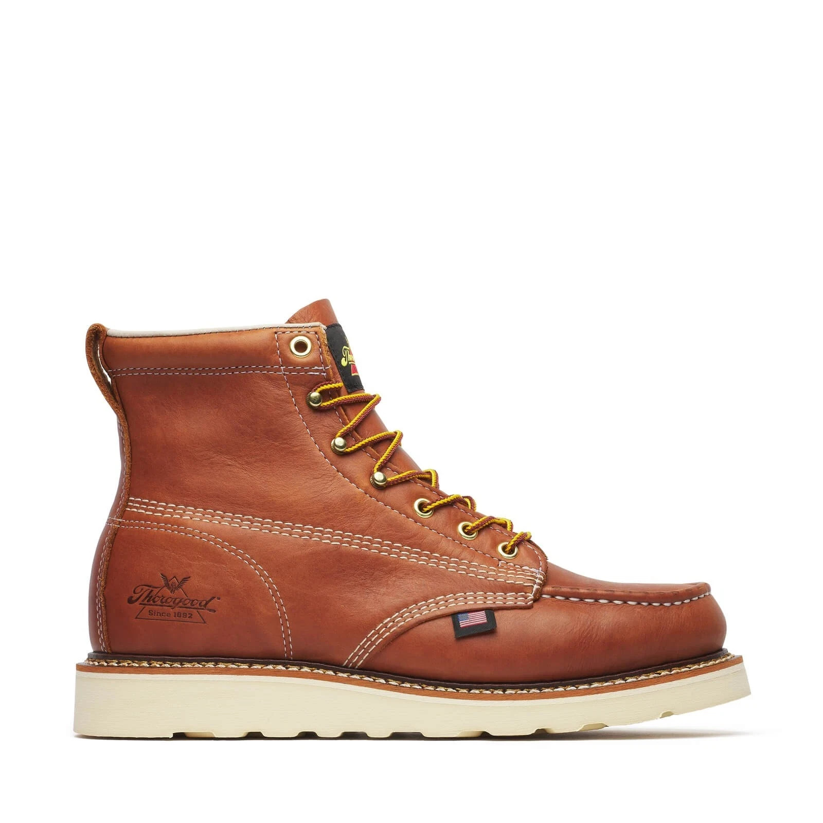 Men’s Thorogood 6″ American Heritage MaxWear Wedge Moc Work Boots Soft Toe