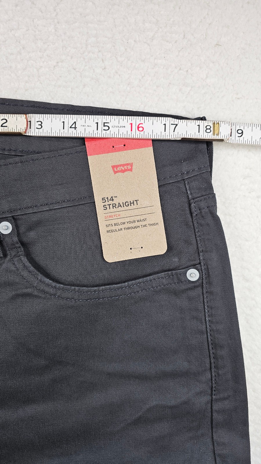 Levis 514 Straight Jeans Gray Charcoal Stretch Sits Below Waist CHOOSE YOUR SIZE