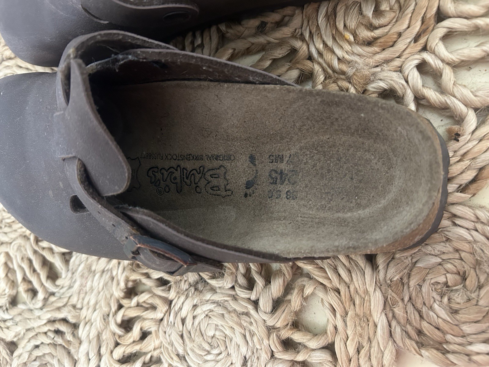 Birkenstock Birkis Boston Style Brown Slip On Clogs Size EU 38 US 7.5
