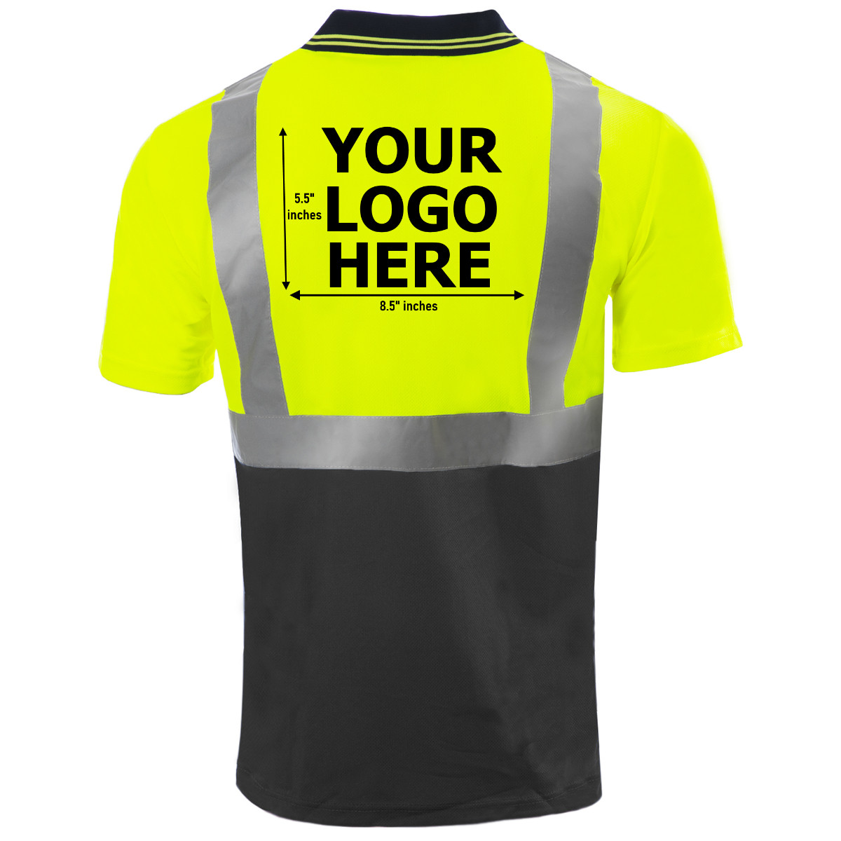 Printed NEW JORESTECH ANSI/ISEA Class 2 Safety Reflective Quick-Dry Polo Shirts