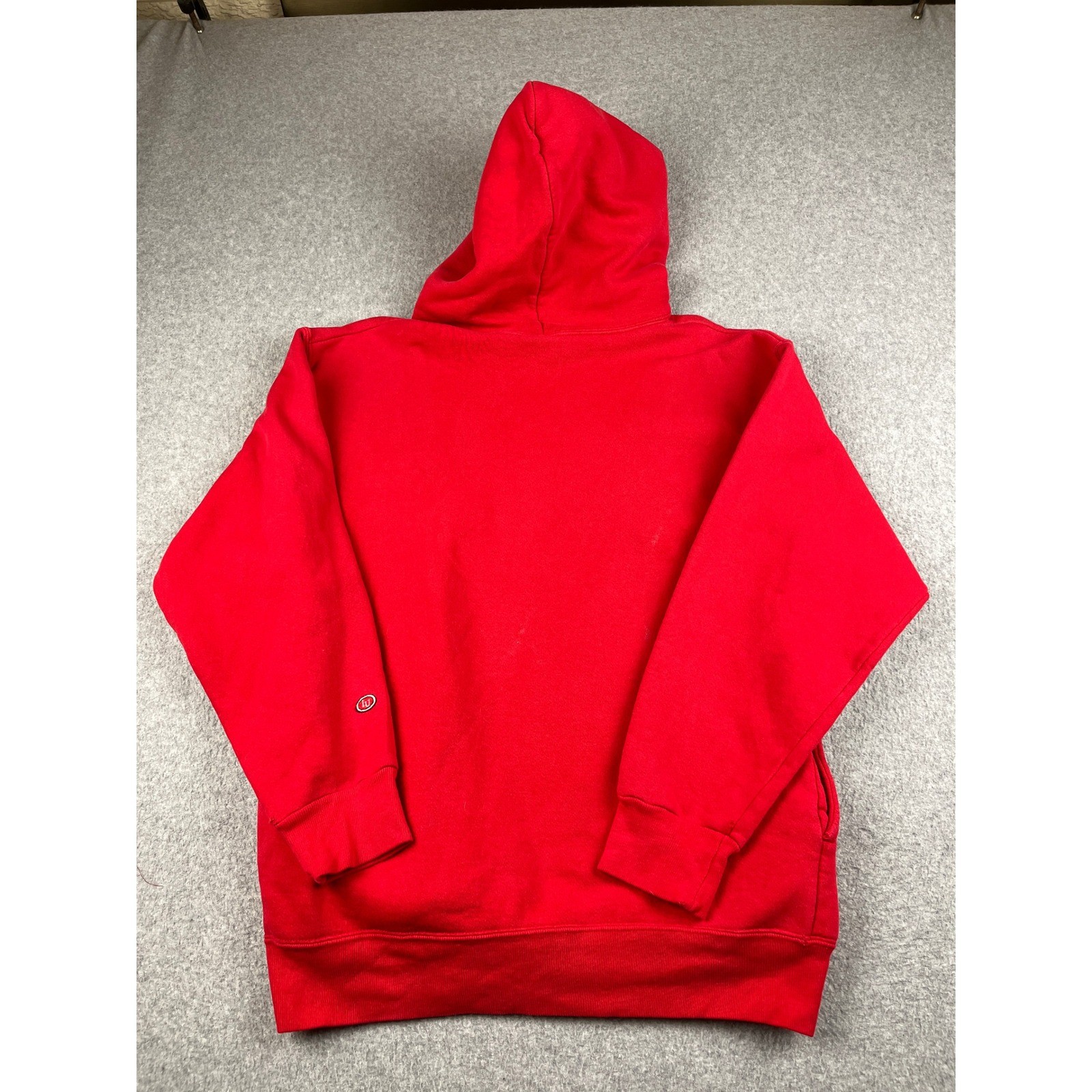 Vintage Indiana Hoodie Mens Medium Red Collegiate Pullover USA Cotton Exchange