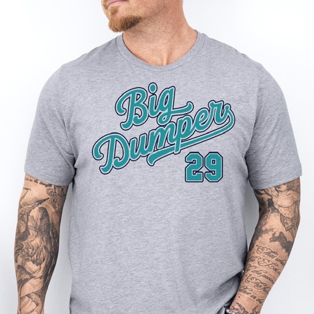 BIG DUMPER 29, Seattle Baseball themed Pre-Shrunk Ring Spun Cotton T-Shirt