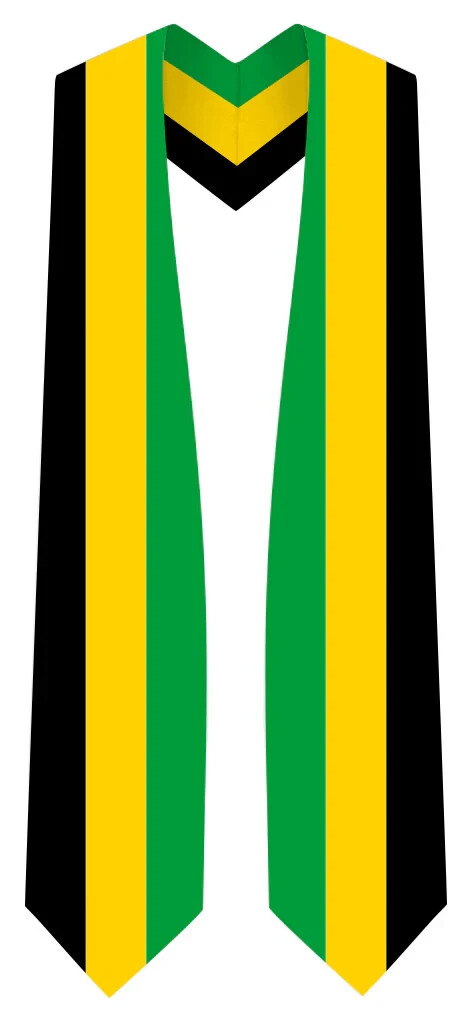 Jamaica Graduation Stole – Jamaican Flag Sash