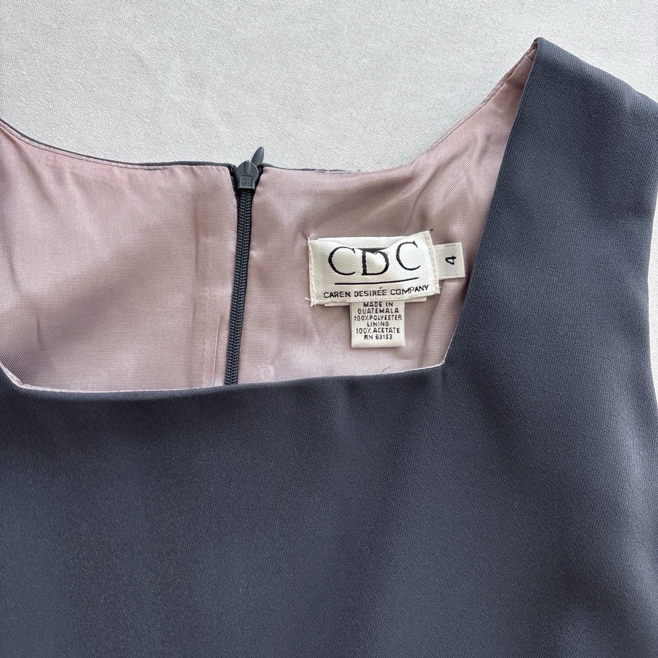 CDC Women’s 4 Black 2-Pc Dress Suit Set Cropped Notch Lapel Lined Jacket