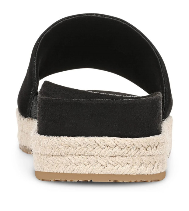 VIONIC Yasmina Platform Slide Sandal, Black Suede