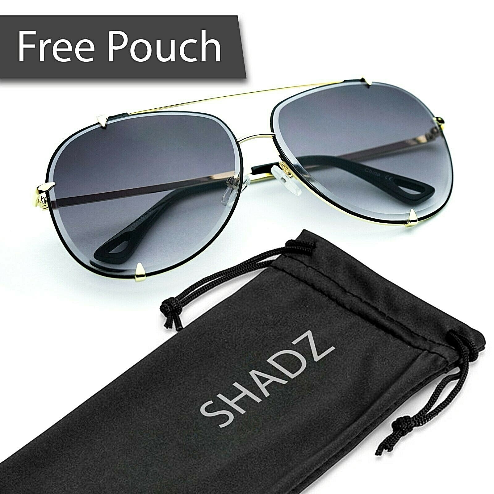 XL “TALON” OVERSIZED Women Sunglasses PILOT 100% UV PROTECTION high quality