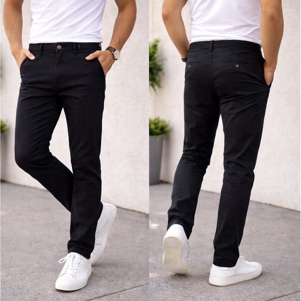 Goodfellow & Co Every Wear Chino Pants Mens 30×32 Black Athletic Fit Stretch