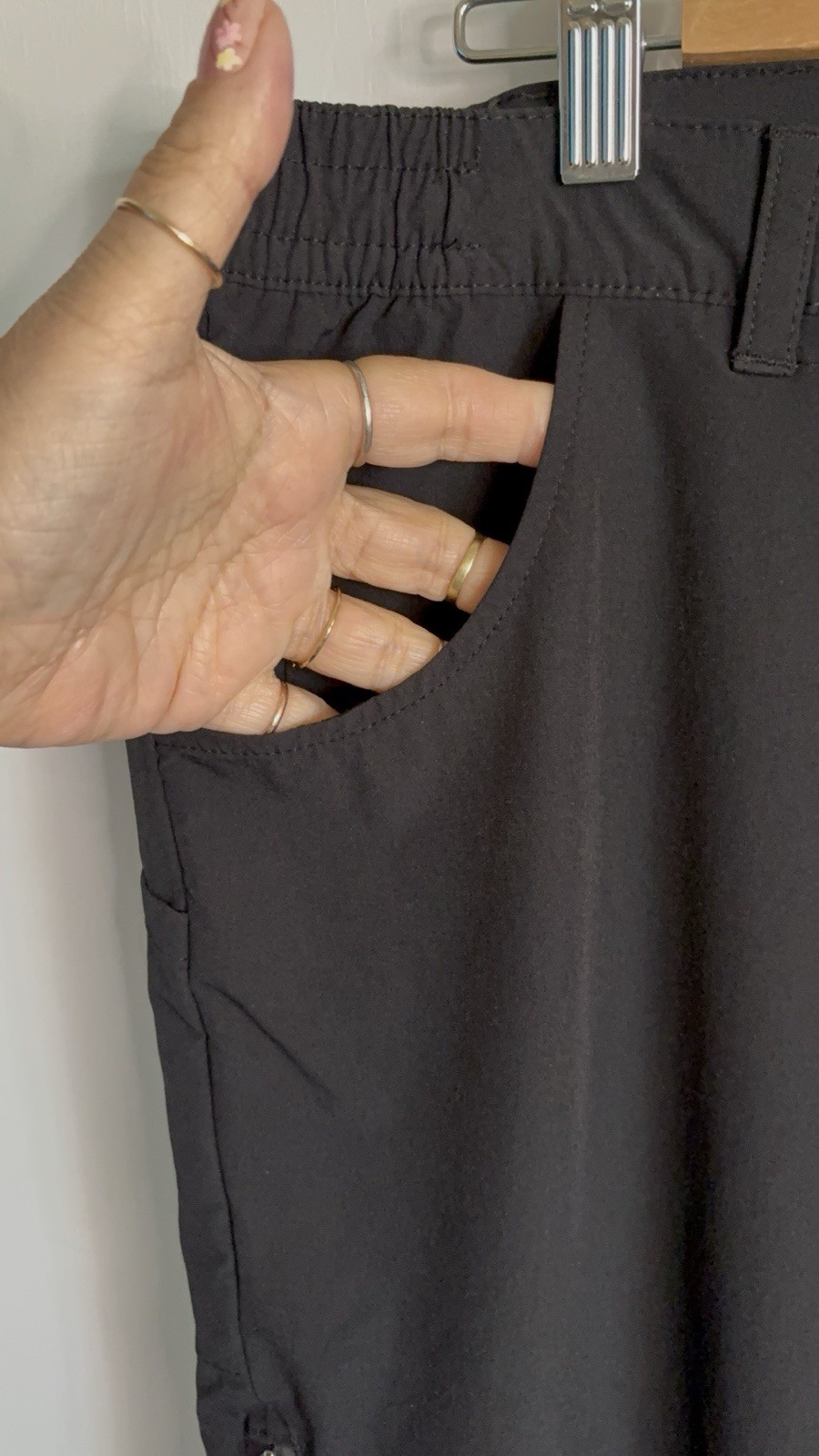 Apricoat Black Polyamide Elasthane Stretch Pants Straight Size 38 Adventure