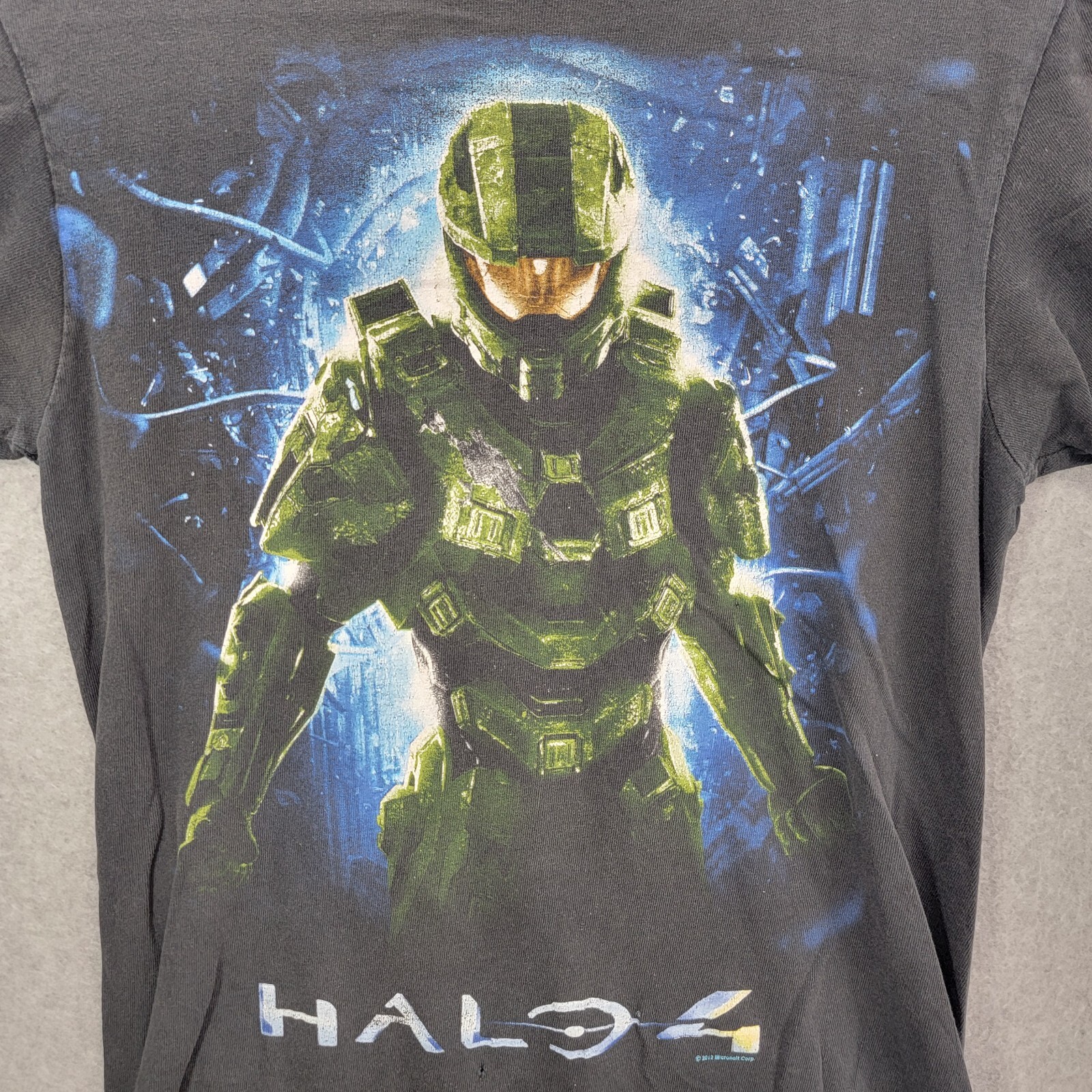 2012 Halo 4 Video Game Promo Shirt adult Size small distressed y2k