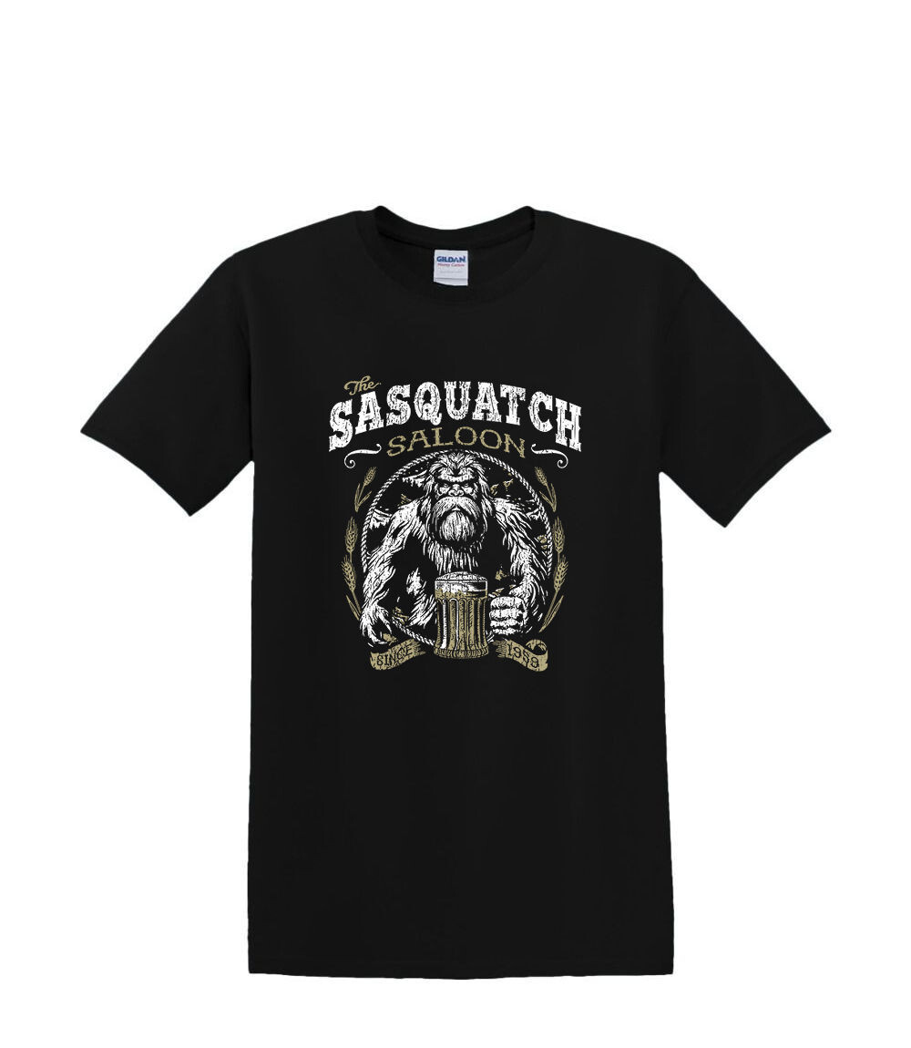 T-Shirt S to 2XL 3XL – SASQUATCH SALOON – BIGFOOT SASQUATCH FUNNY Adult