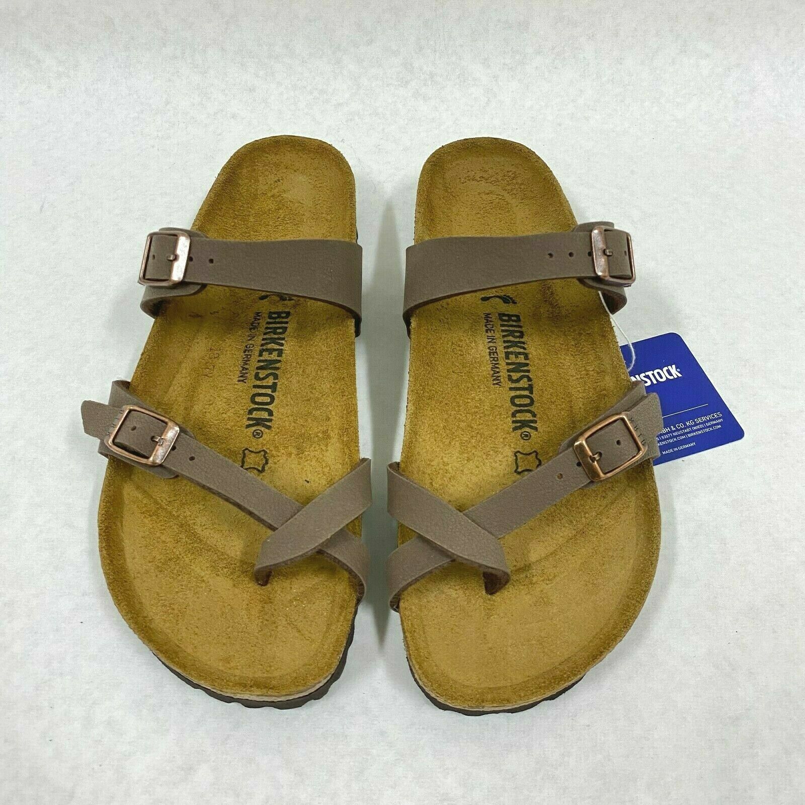 New with Box Birkenstock Mayari Mocha Birko-Flor Narrow – Select Size
