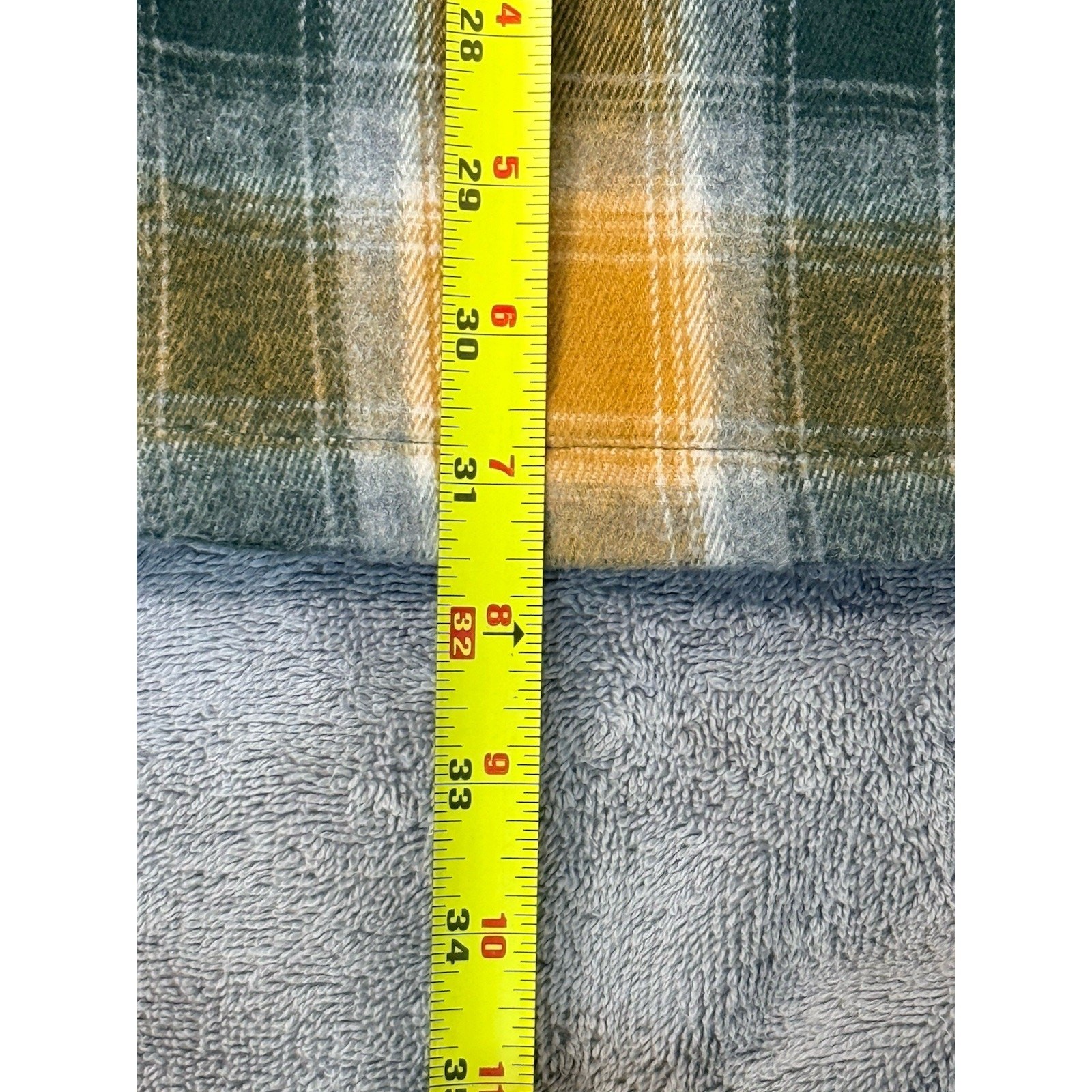 Vans Plaid Flannel Shacket Shirt Jacket Men XL Yellow Gray Heavy Skate Overshirt