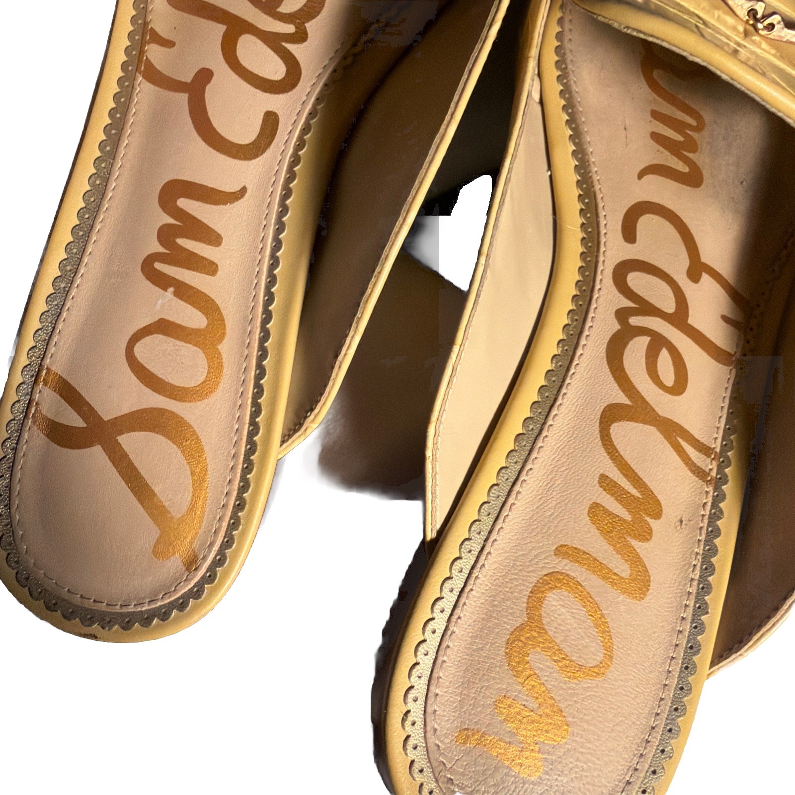 Sam Edelman Womens Laurna Sun Croc Leather Slip On Flats Sz 9M