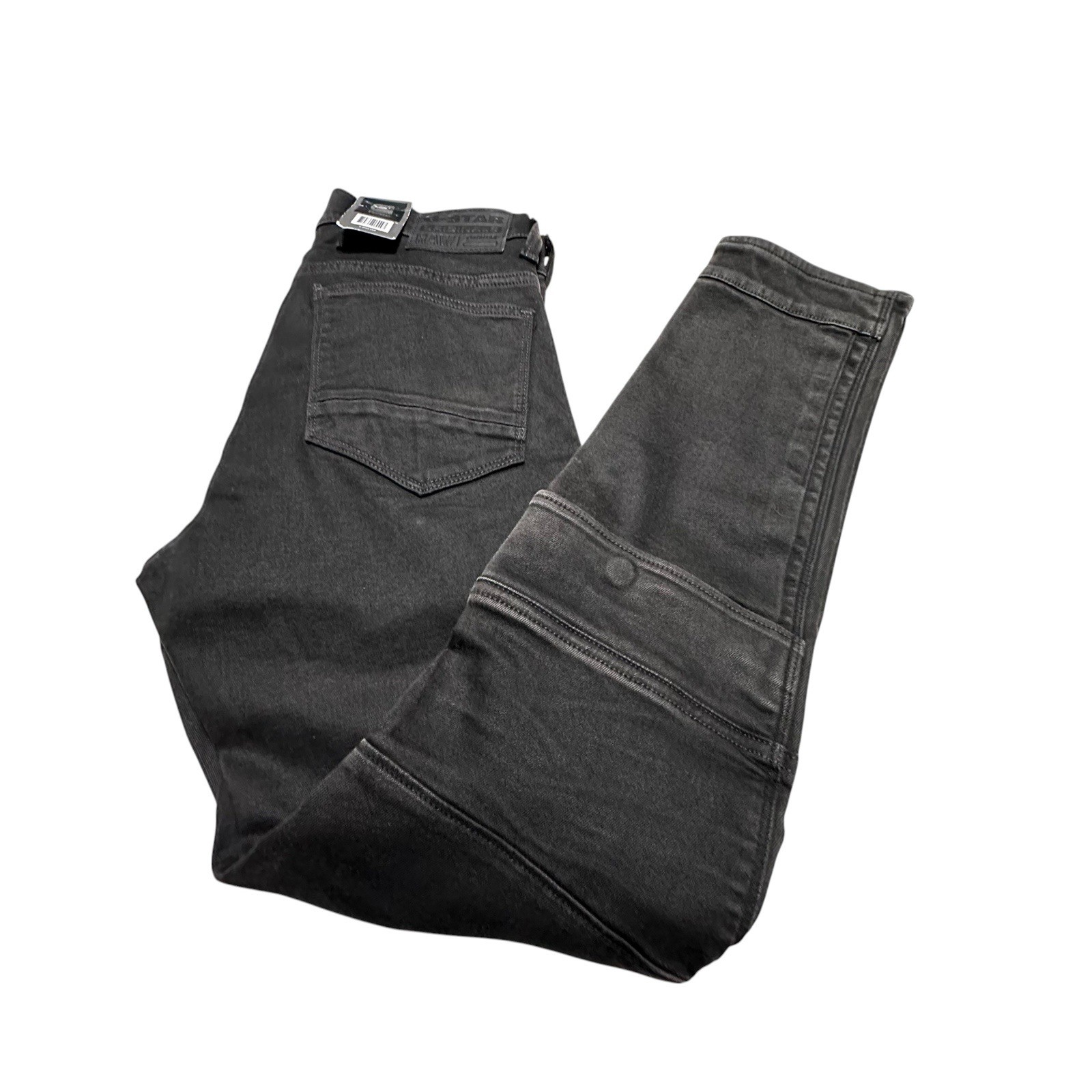 G-Star Raw NEW Men’s Airblaze 3D Skinny Jeans In Deep Black Sz.30×29” Bikercore