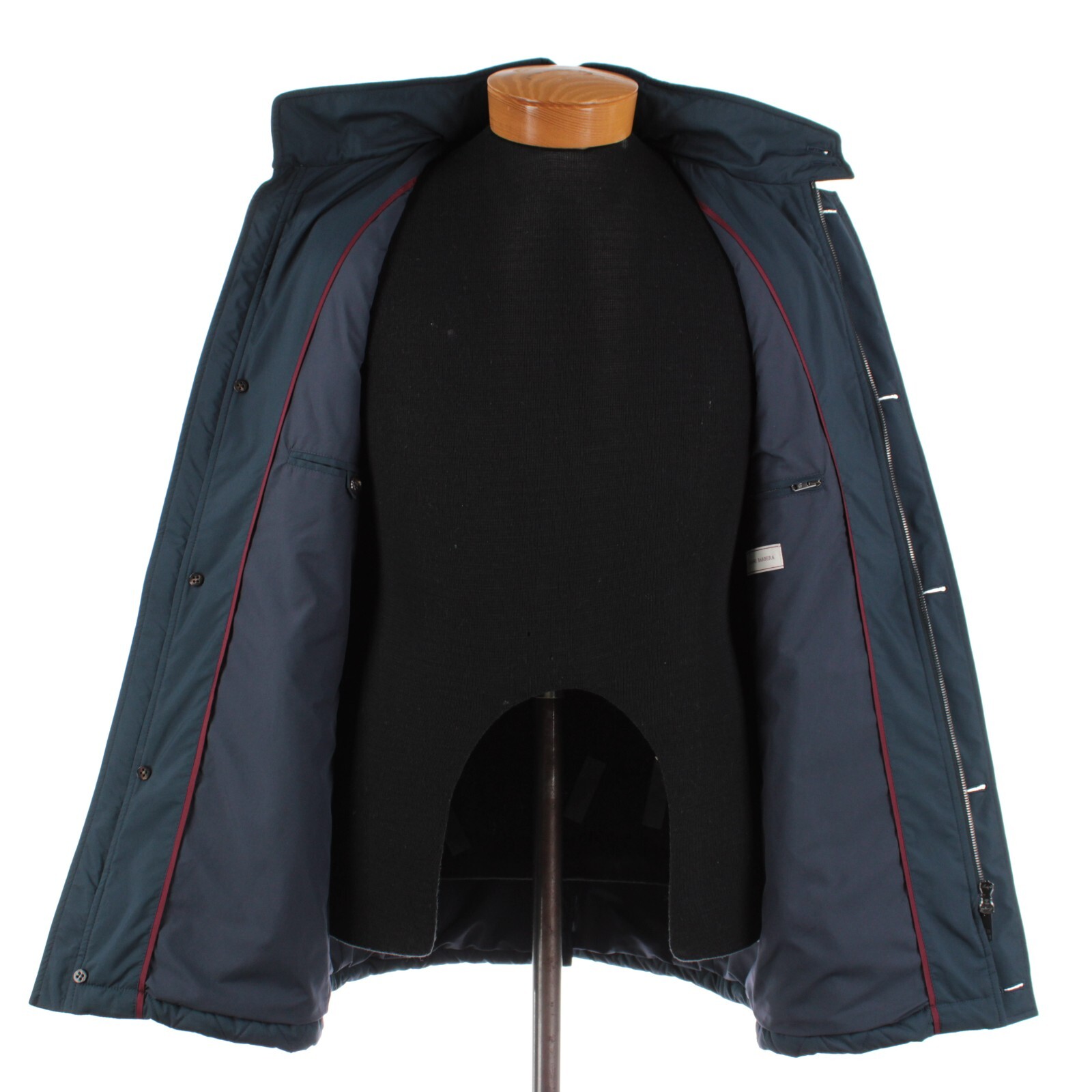 Luciano Barbera NWD 100% Polyester Quilted Jacket Size 50 (40 US) In Solid Blue