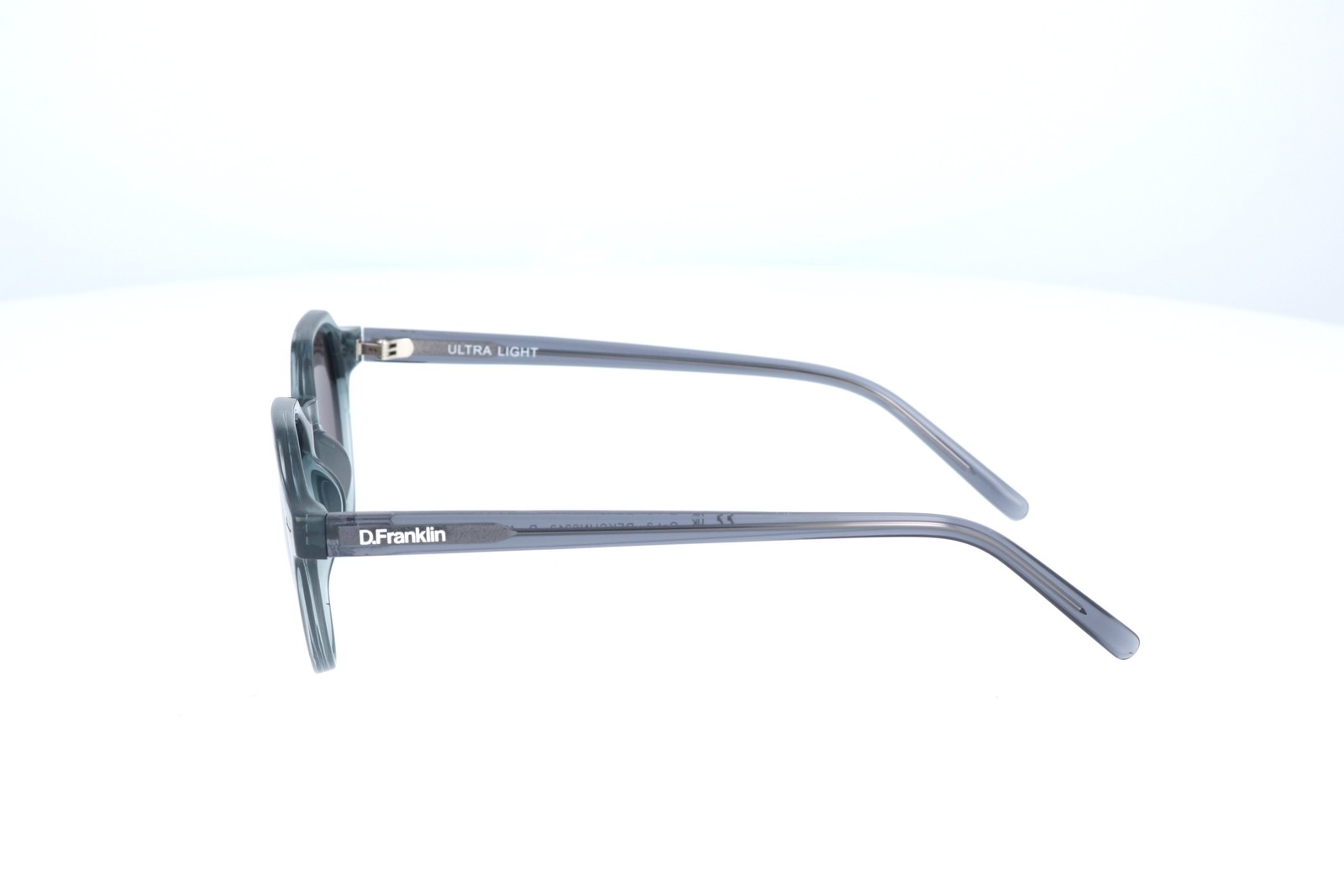 D Franklin Ultra Light Grey Round Polorized Sunglasses DFKSUN0213 47-22-145