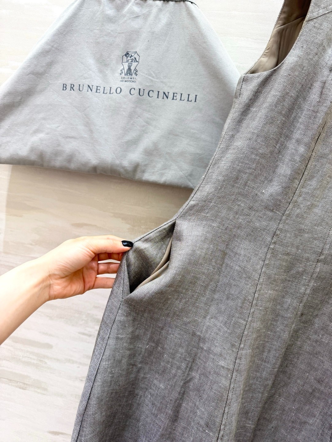 Brunello Cucinelli Linen Dress — “Old Money” Style — Size S