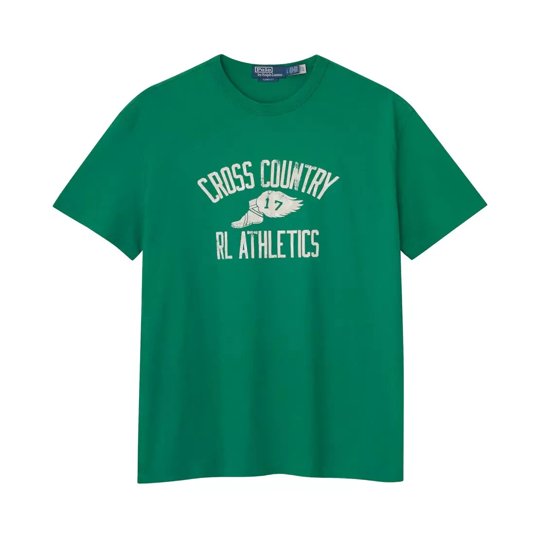 NWT Polo Ralph Lauren Green CROSS COUNTRY RL ATHLETICS Graphic T Shirt Sz XLT