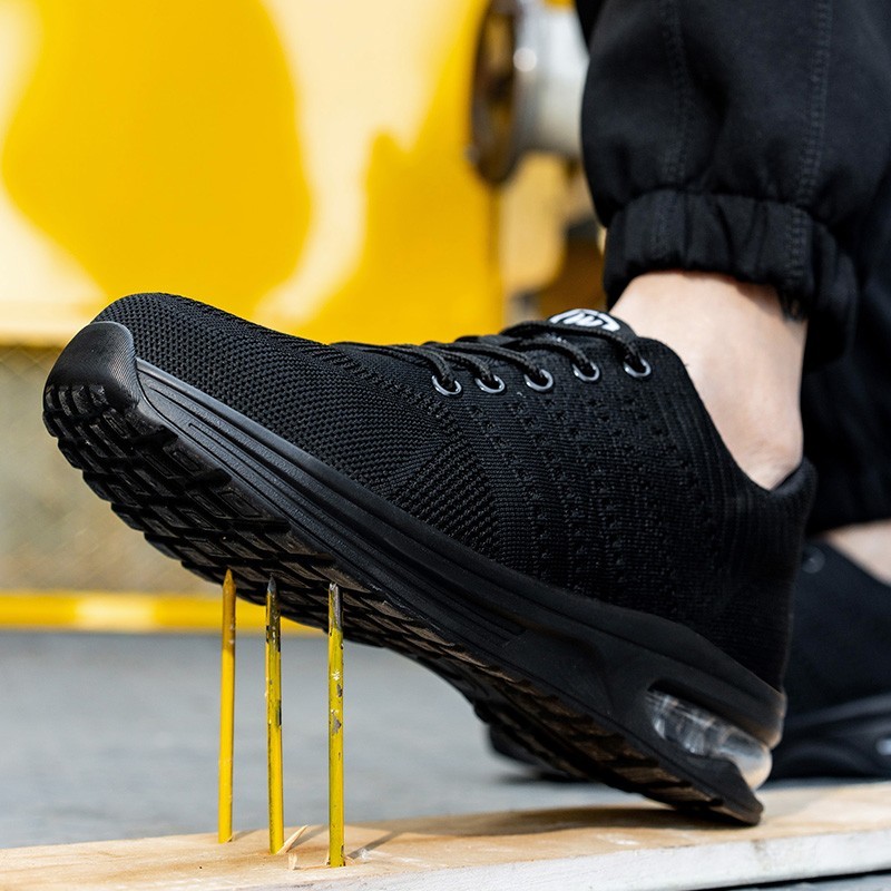 Safety Shoes Men Work Sneakers Steel Toe Work Shoes light Breathable Mesh shoes