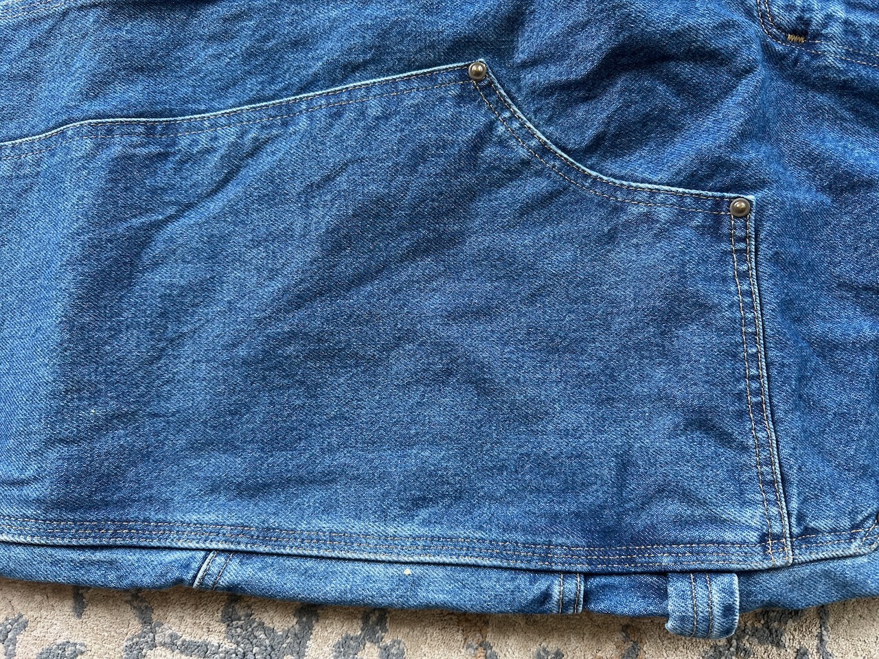 Carhartt B73-DST Double Knee Denim Jeans 34×30 Men’s Loose Fit Carpenter Pants