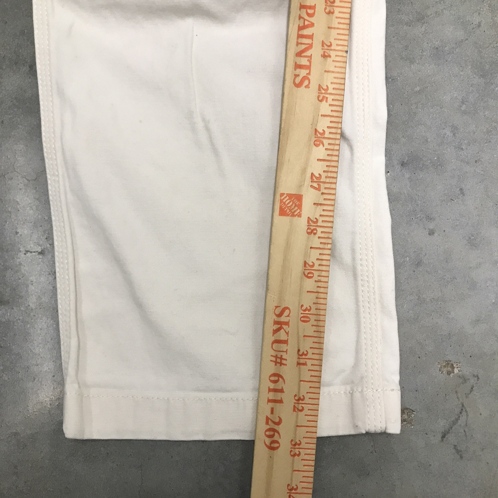 Carhartt Pants Mens 30×33 White Rugged Flex Rigby Double Knee 102802 NAT
