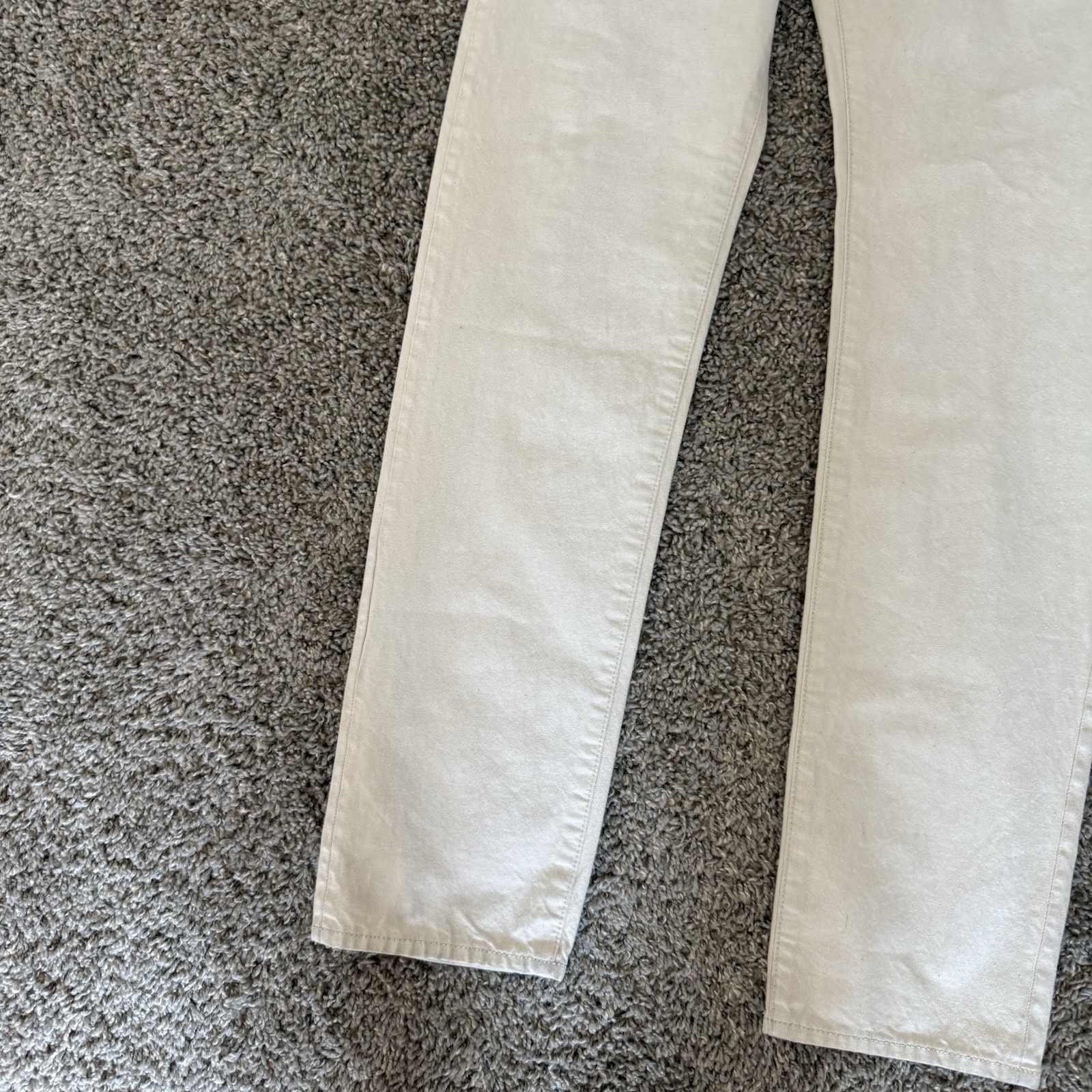 TODD SNYDER Selvedge Jeans Men’s SIZE 32X34 Slim Straight Fit Cream Casual