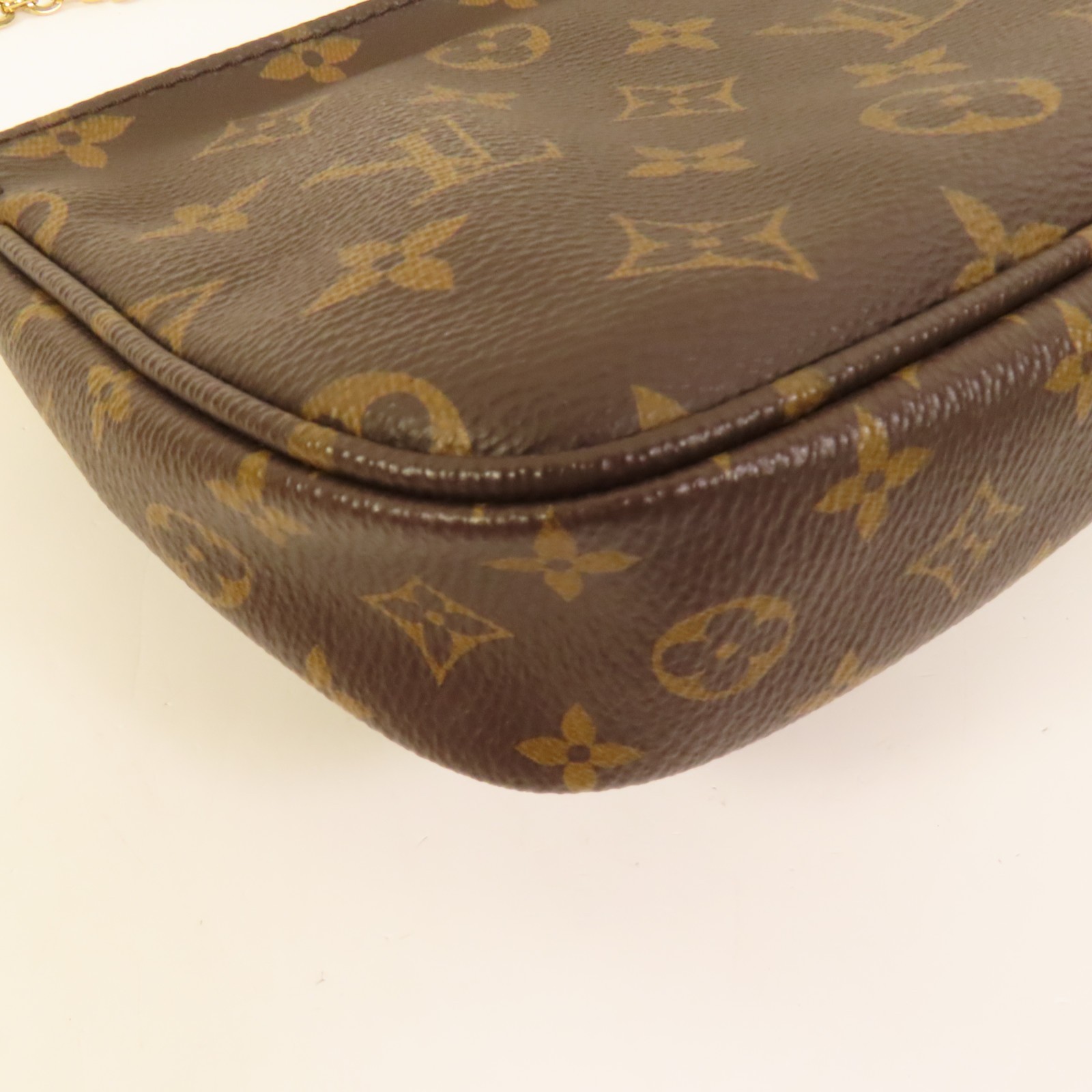 LOUIS VUITTON LV GHW Multi Pochette Accessoires 2 Way Bag M44840 Monogram Brown