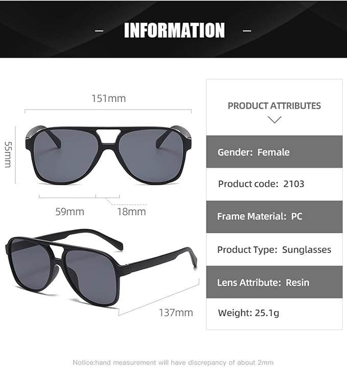 Retro Vintage 70s Sunglasses for Men Women Oversized Yellow Lens Shades