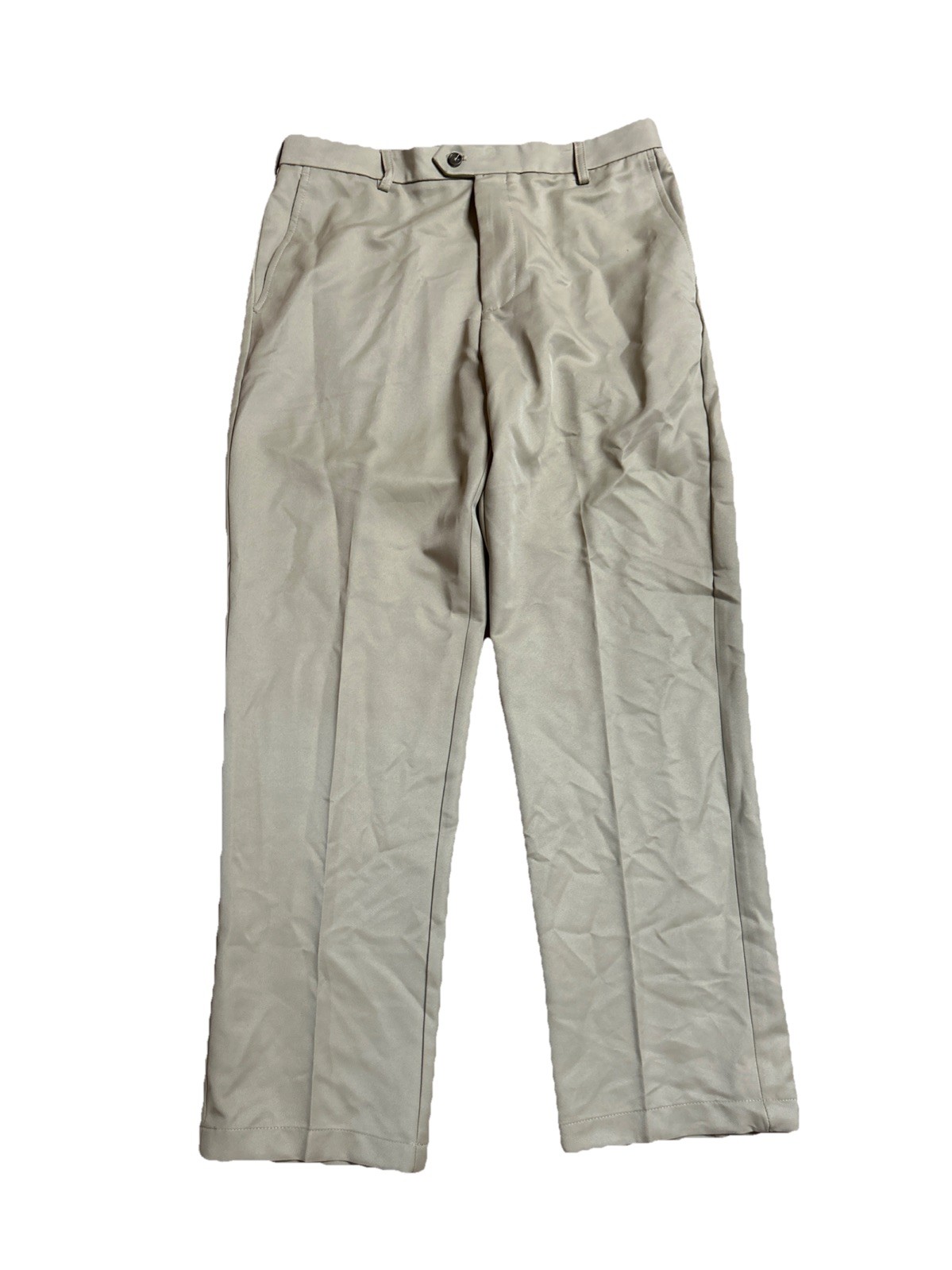 NWT Izod Golf Classic Fit Sport Flex Flat Front R Khaki Dress Pants Size 34 x 32