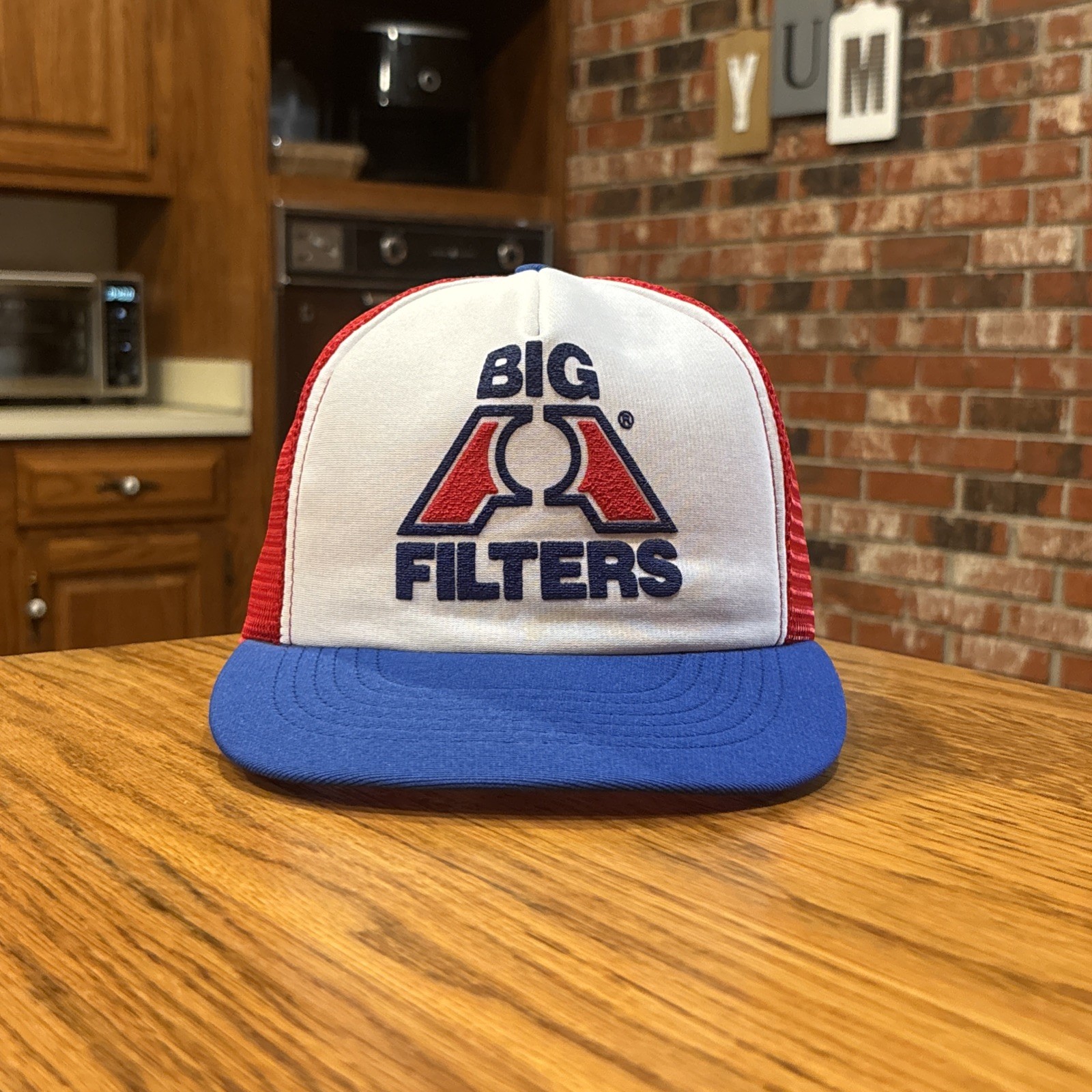Vintage Big A Filters Mesh Snapback Hat Made USA Foam Trucker Automotive Cap
