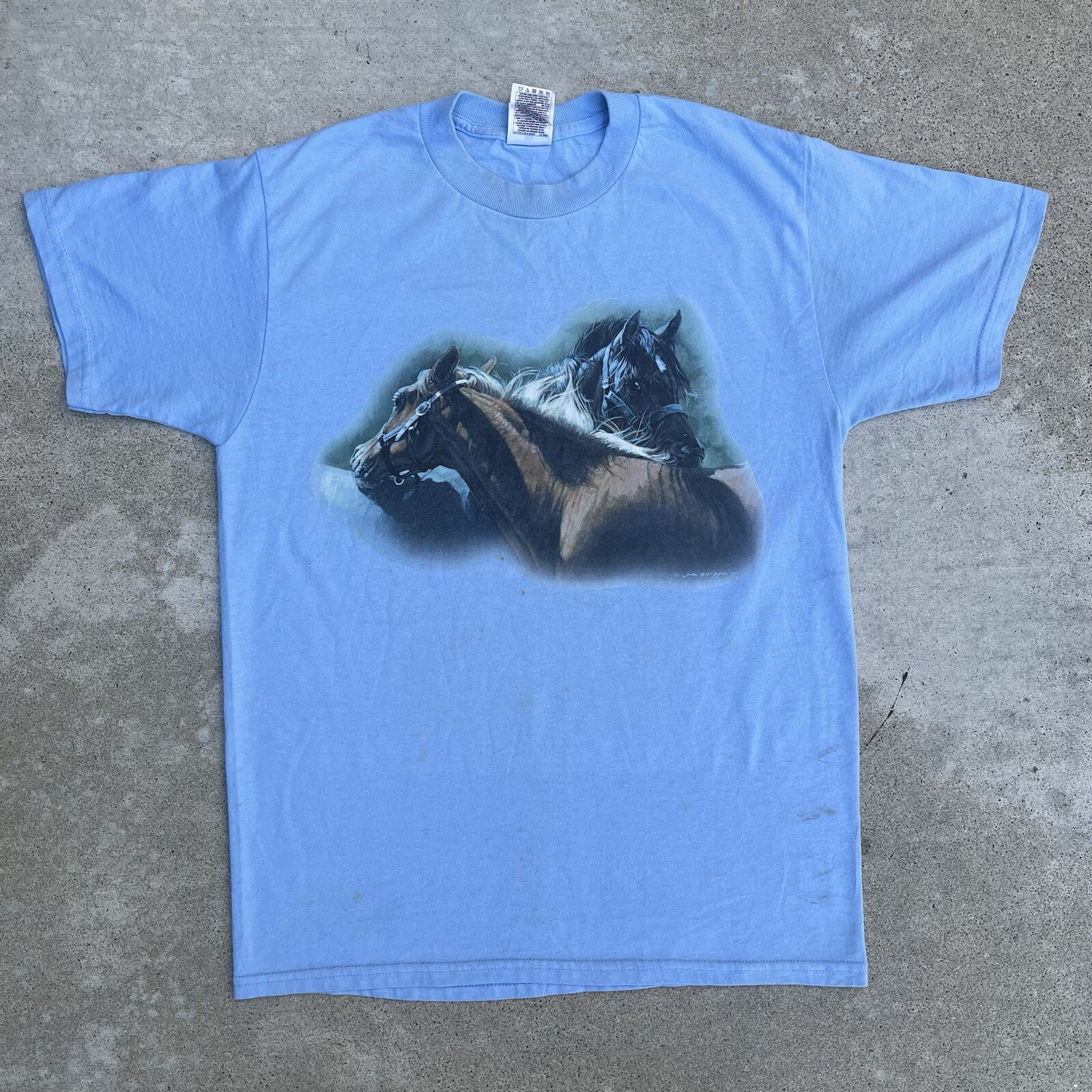 Vintage The Mountain Horse T Shirt Wild Wings Size Men’s Medium 90’s Freedom 09