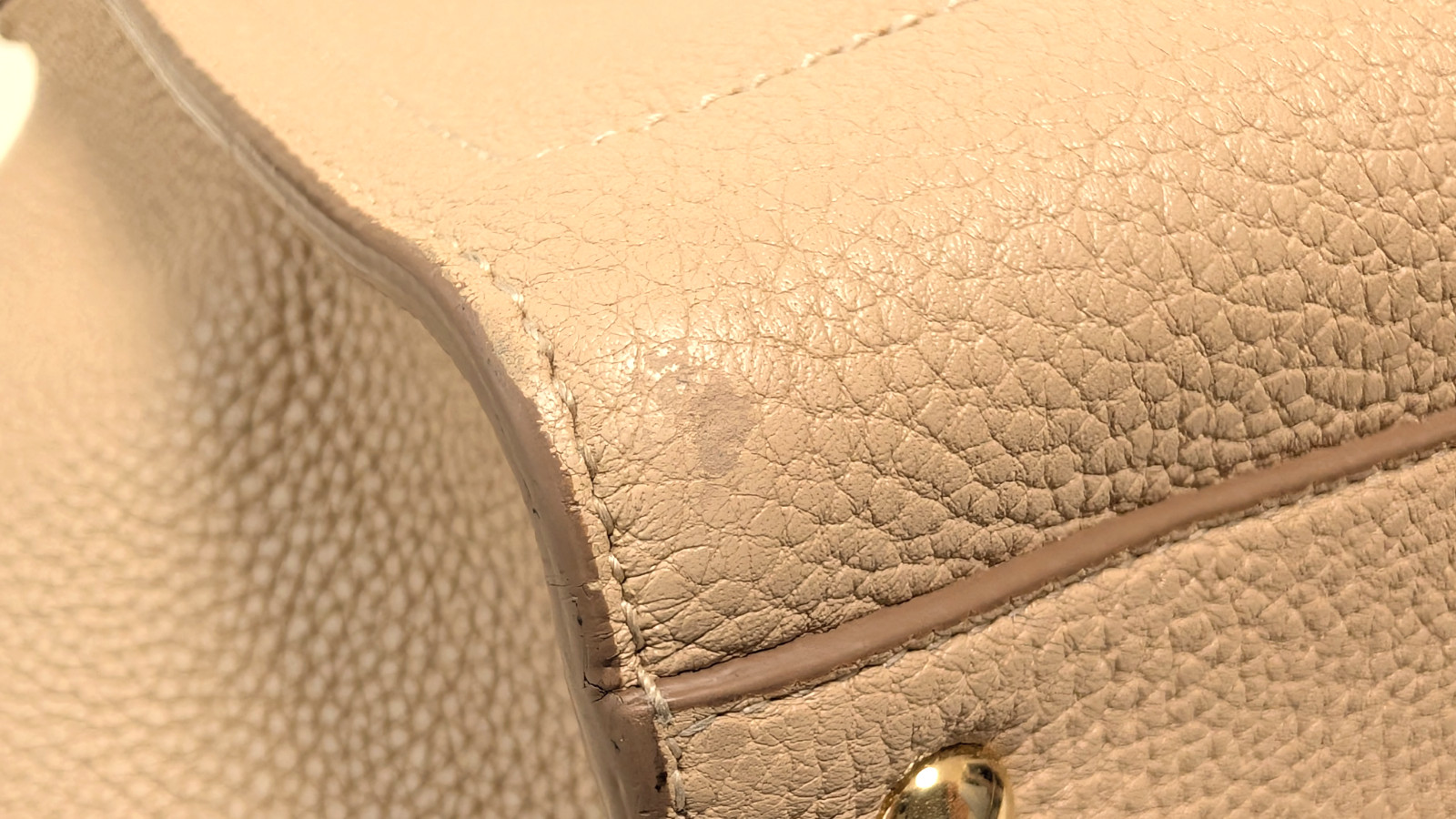 Salvatore Ferragamo Shoulder Hand Bag AMY Gancini Leather Pink Beige